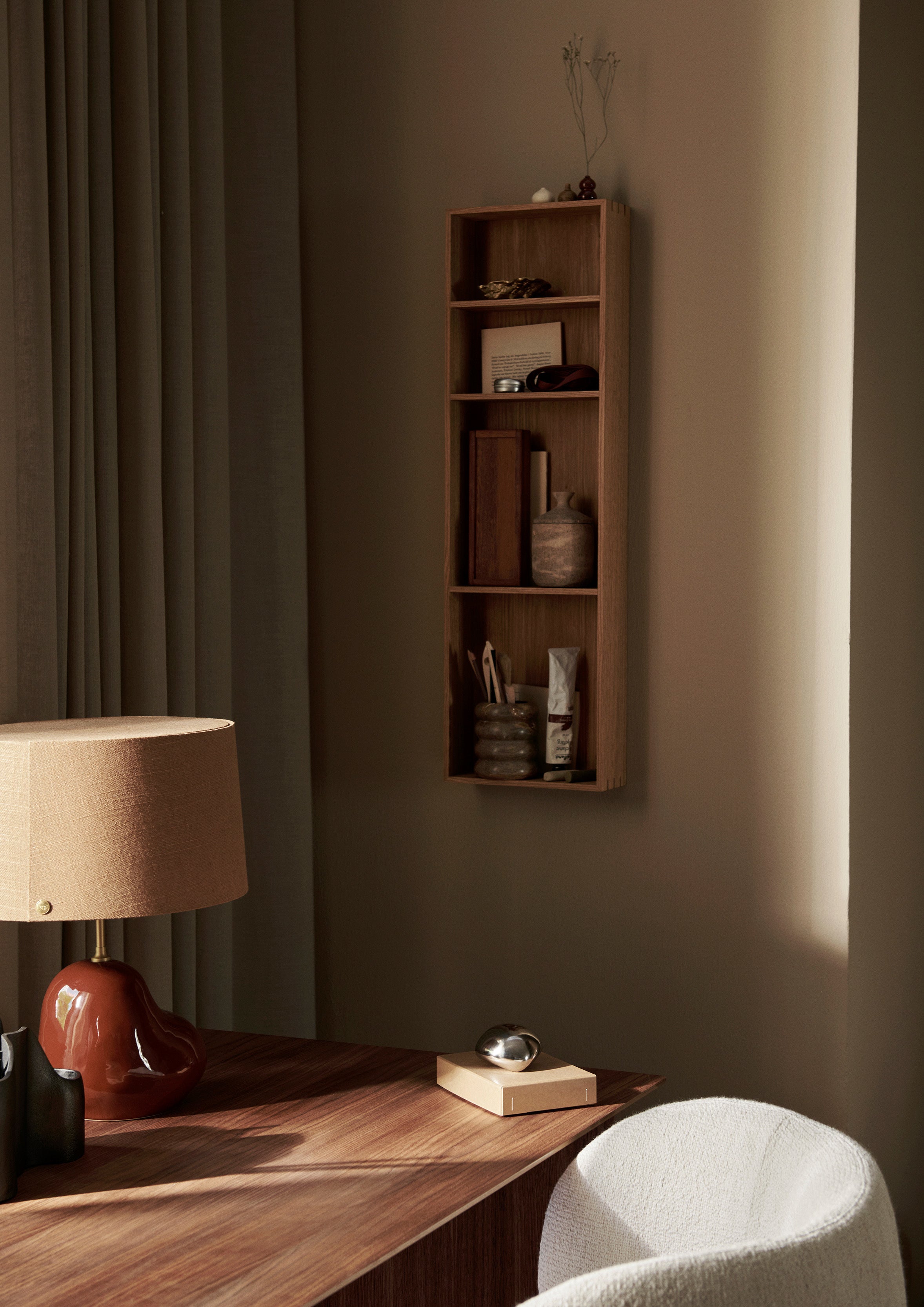 BON oak veneer shelf