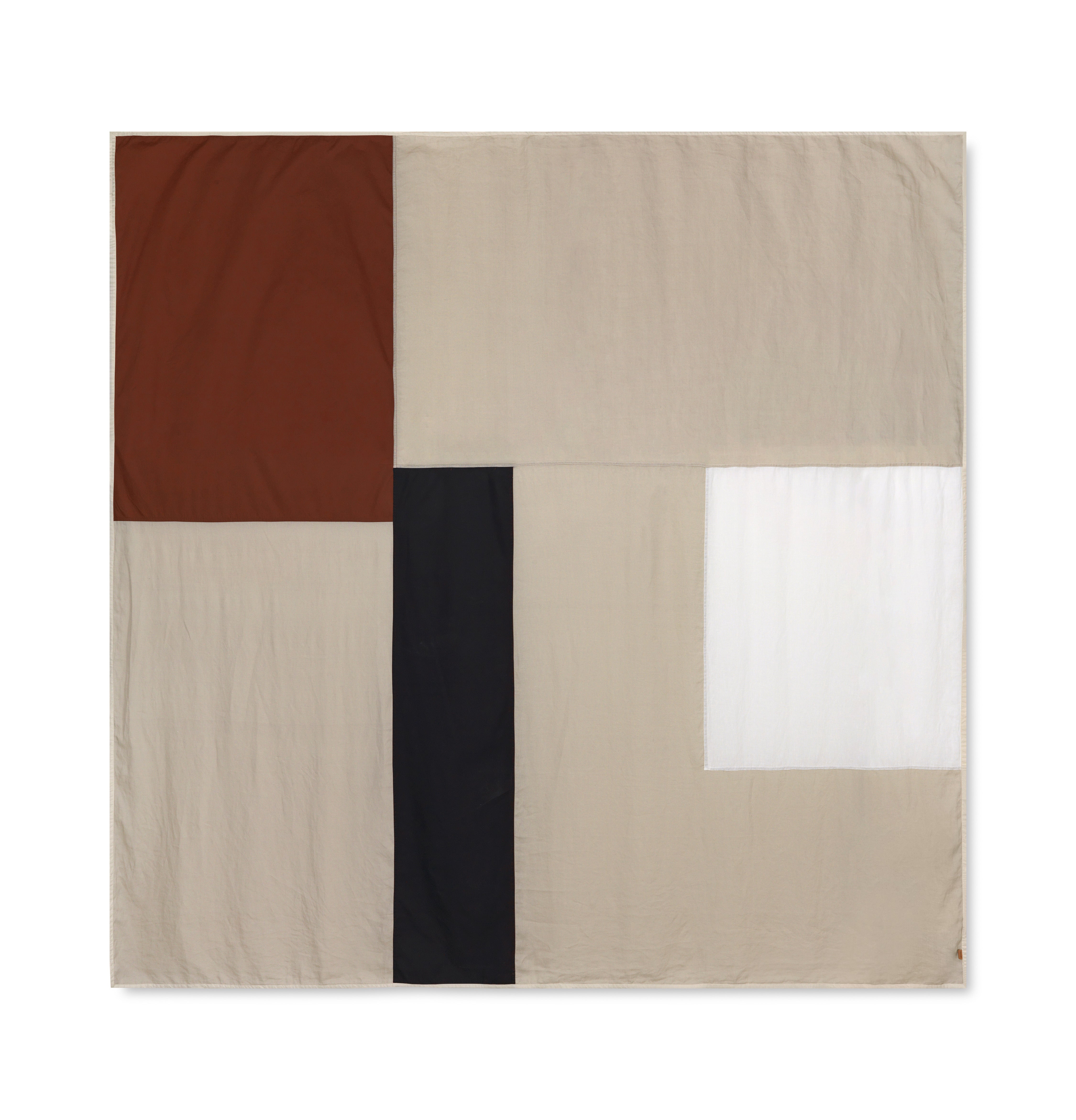 Narzuta PART bordeaux mit beige