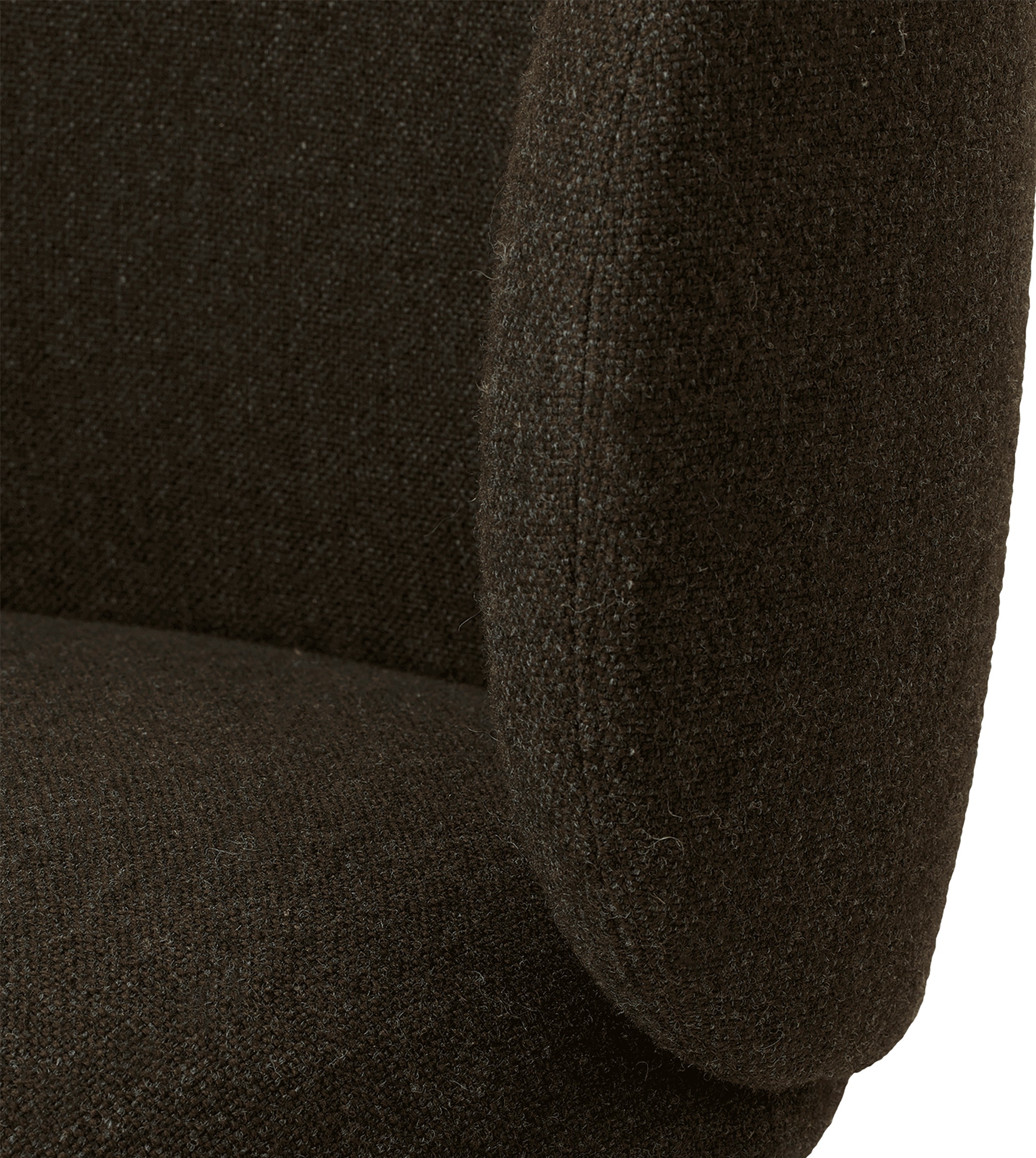 Chair with armrests Rico Hallingdal dark brown with a beige base