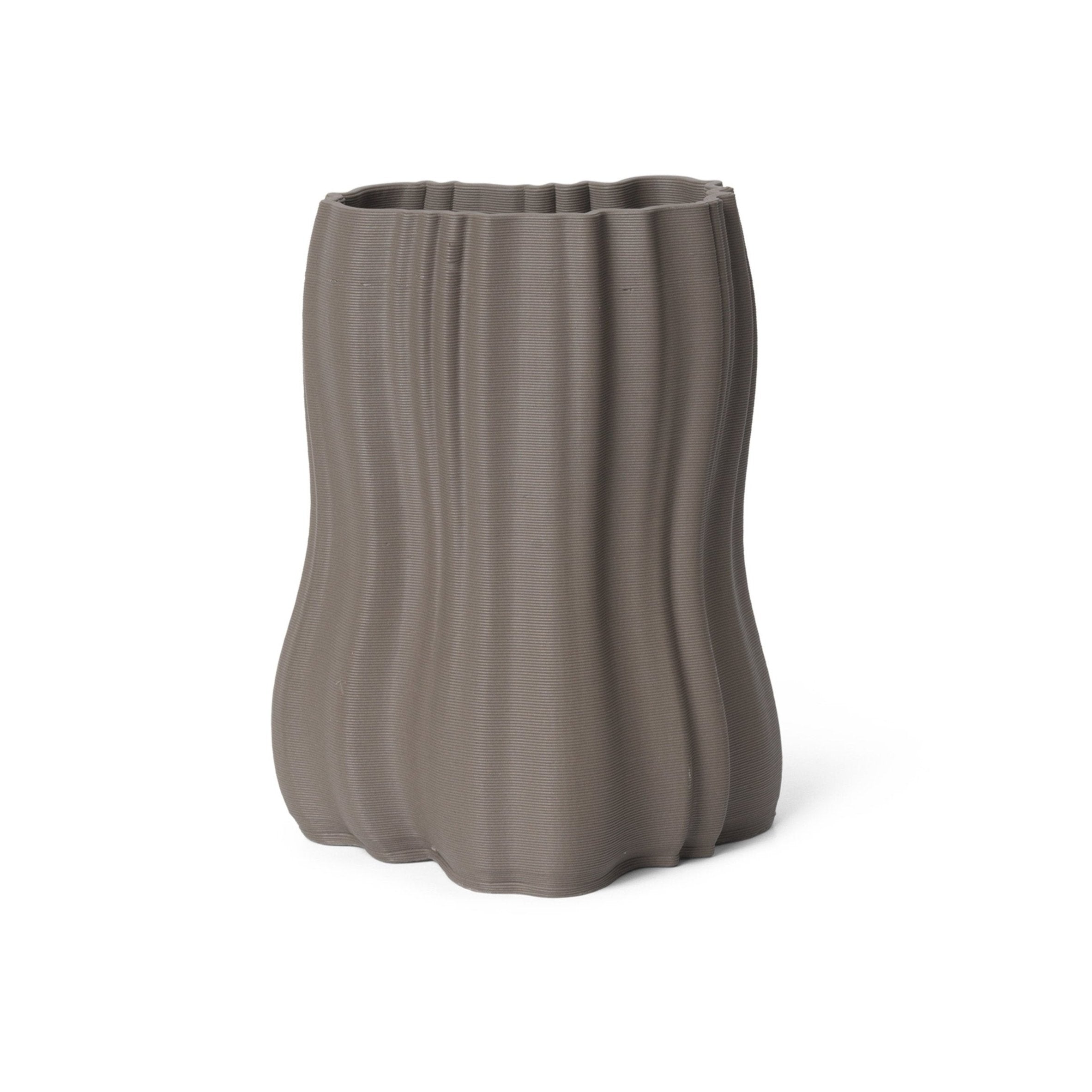 Moire anthracite vase