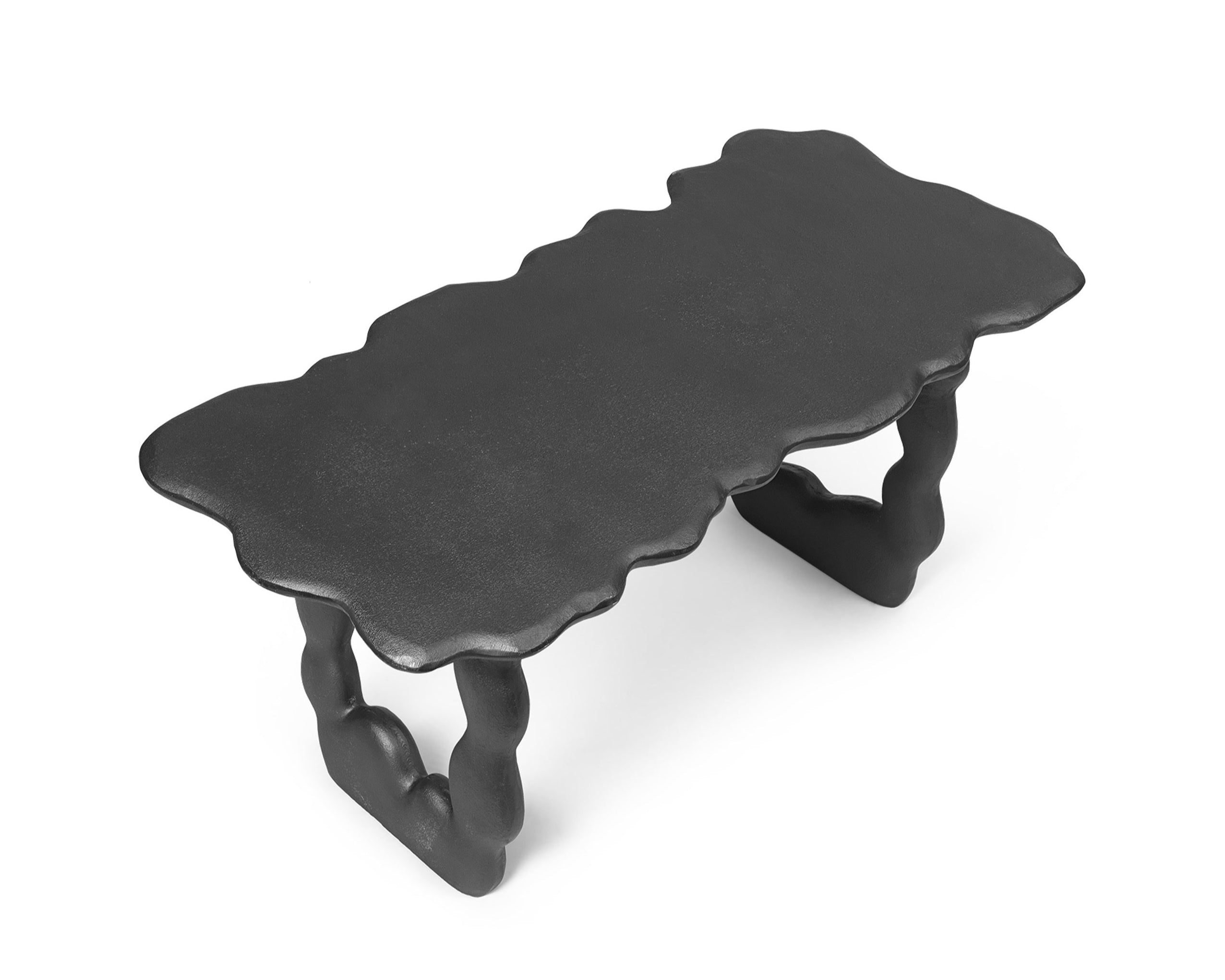 DAL PIECE schwarzer Aluminiumtisch 