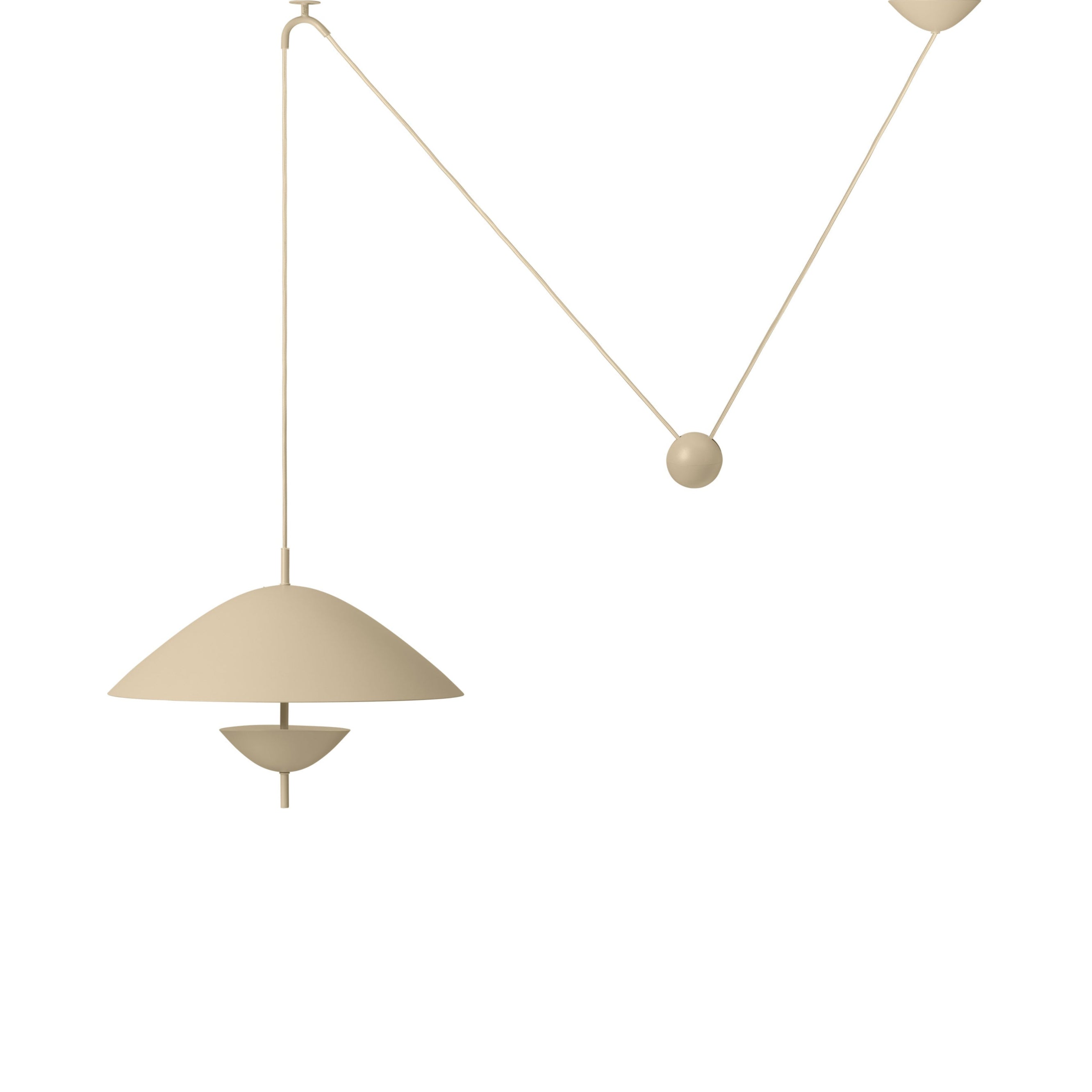 Beige ice -beige hanging lamp