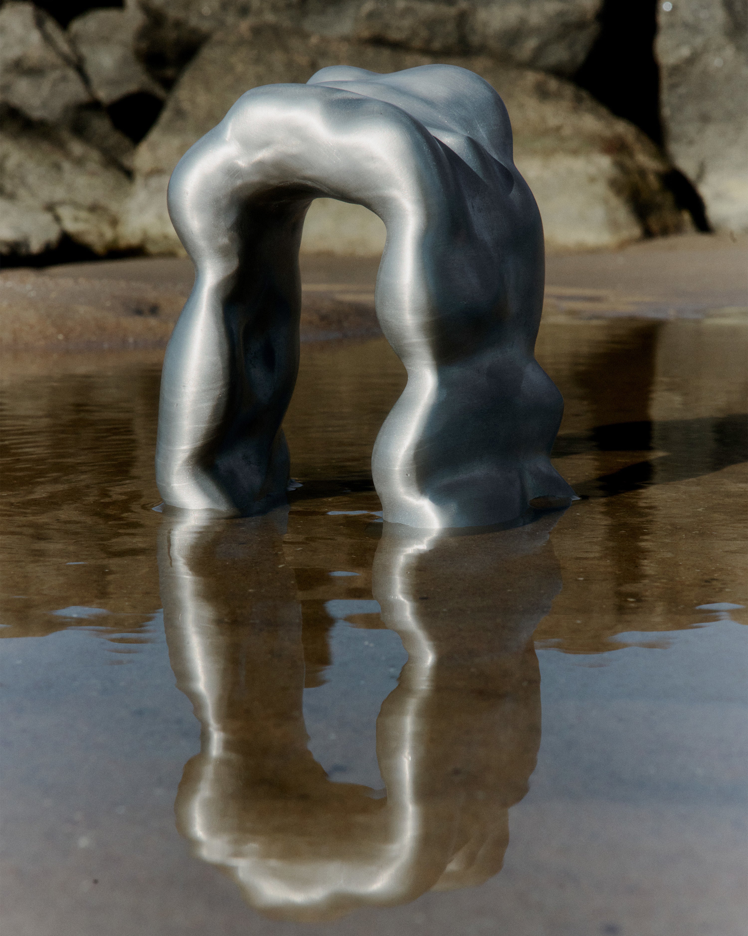 MORF SCULPTURE decoration brushed aluminum