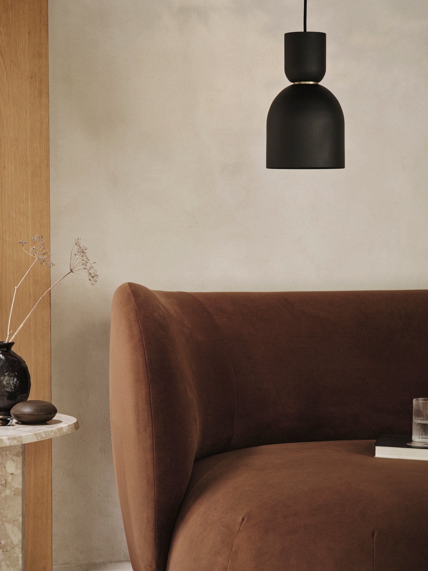 Rico lounge rich velvet sofa brown