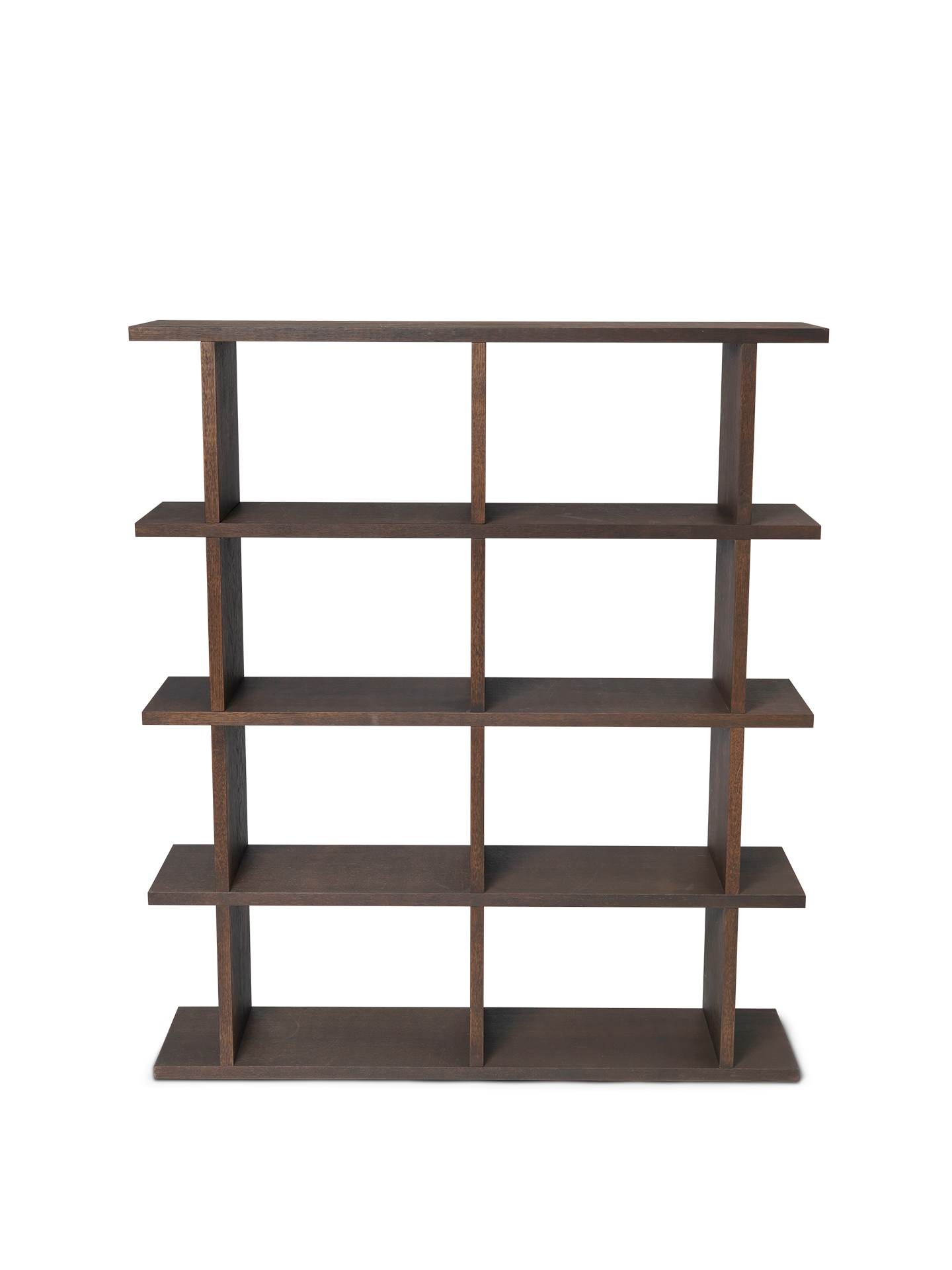 Dark oak wood bookcase