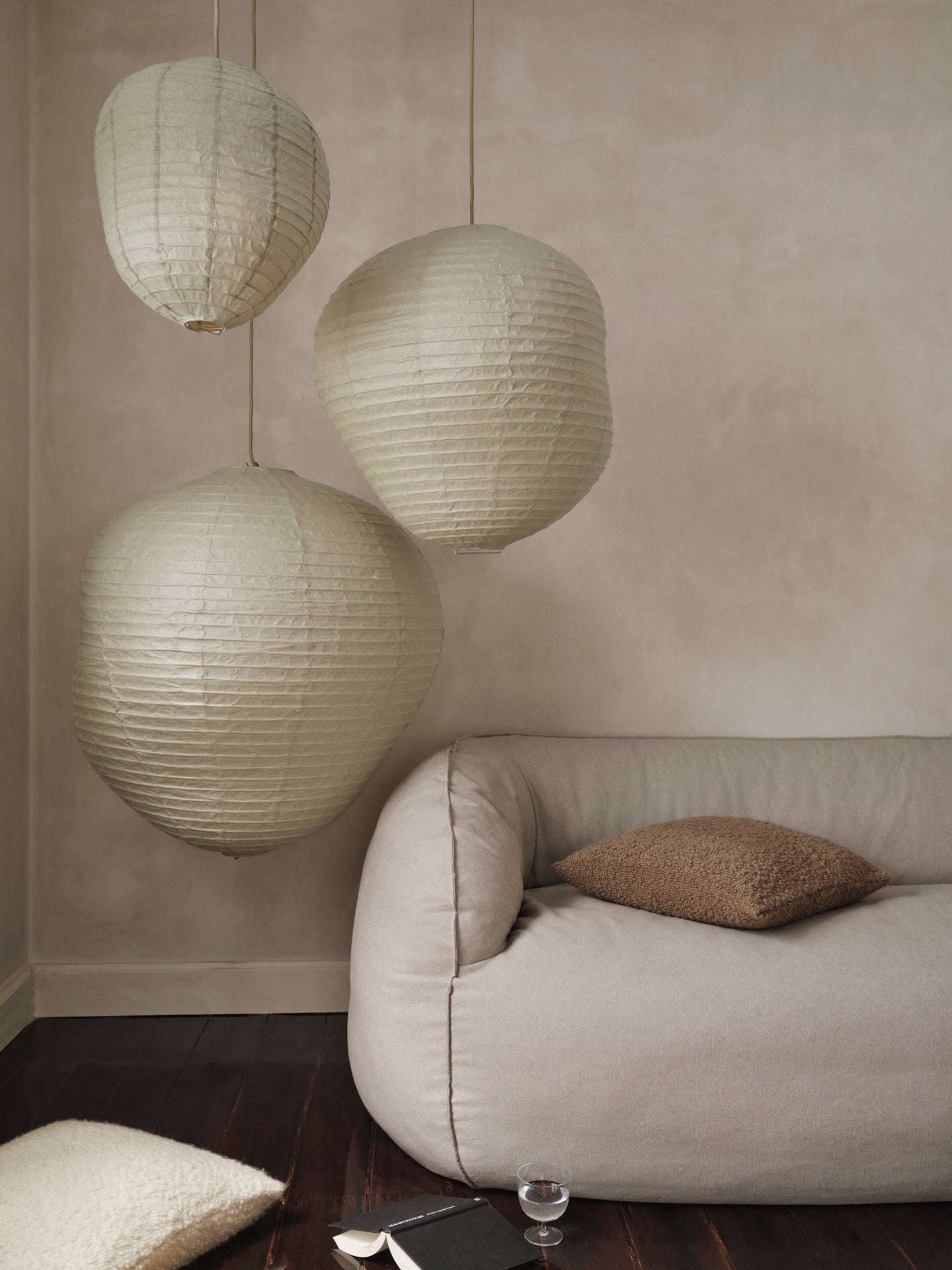 Lampshade kurbis paper wasi