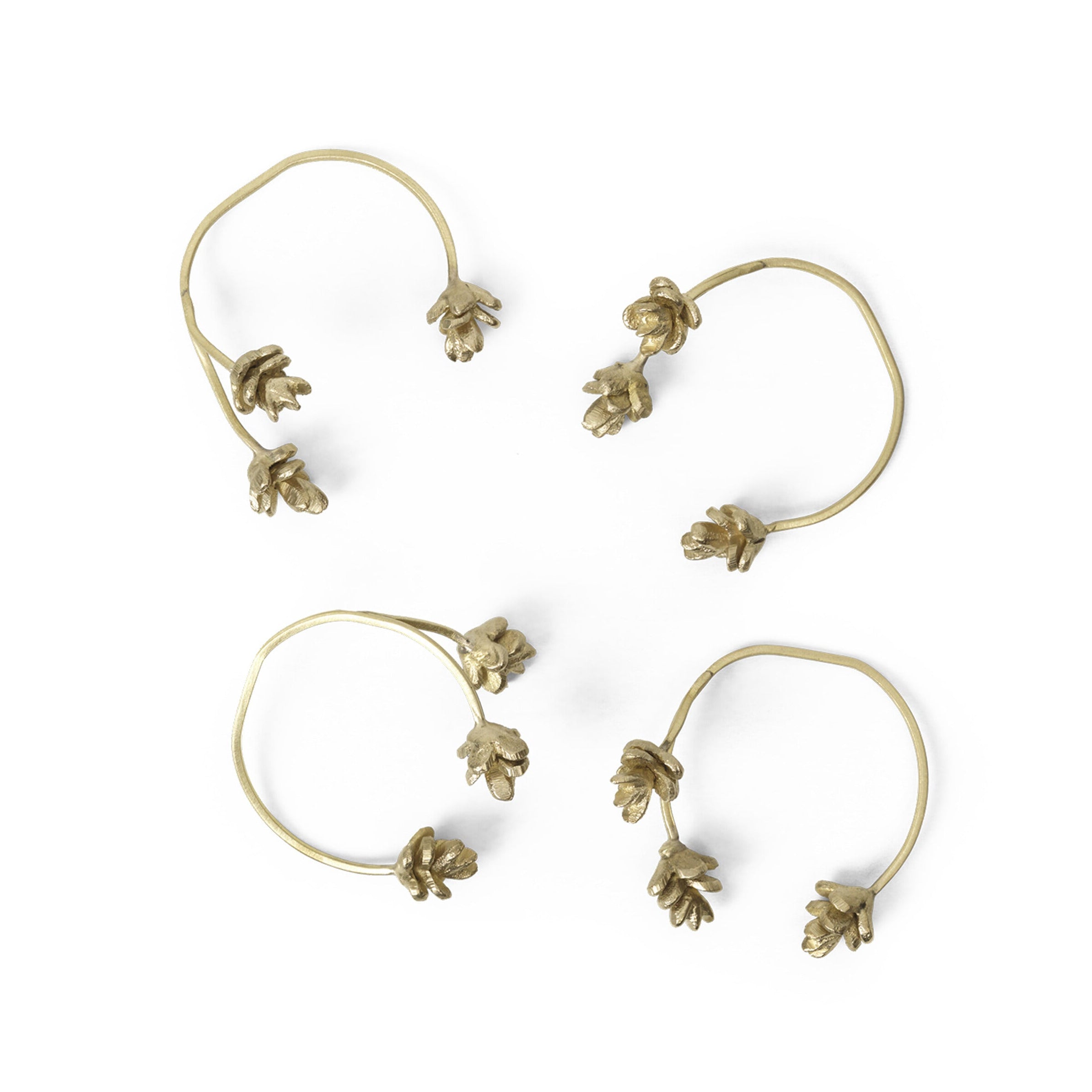 Forest Brass Napkin Ring Set [Klaudia]
