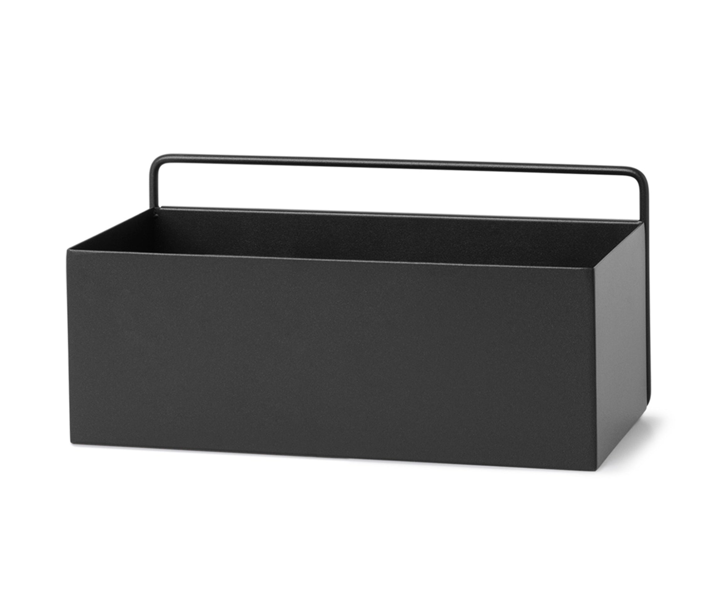 Hängender Pflanzkübel WALL RECTANGLE BOX schwarz 