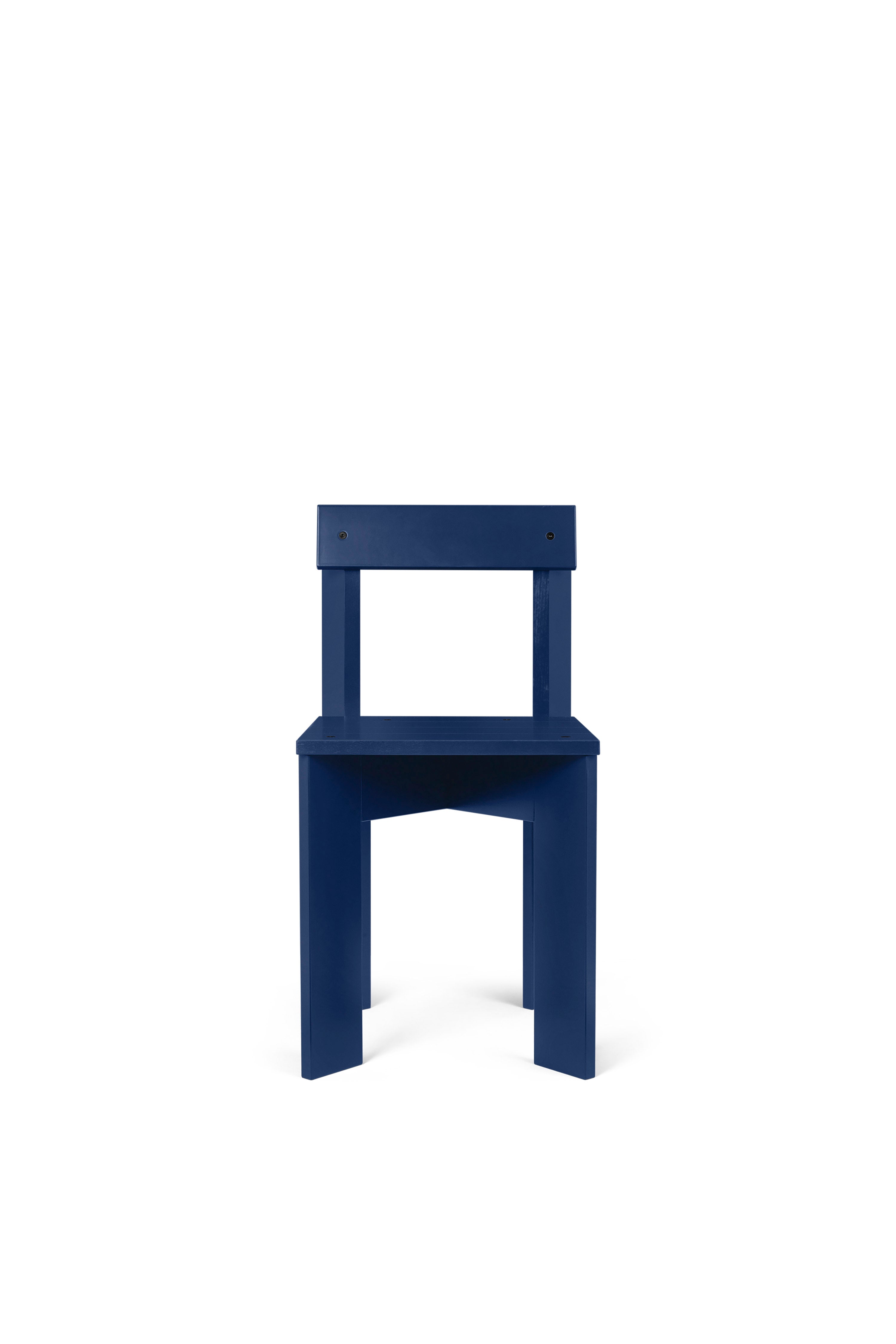 ARK chair blue beech wood