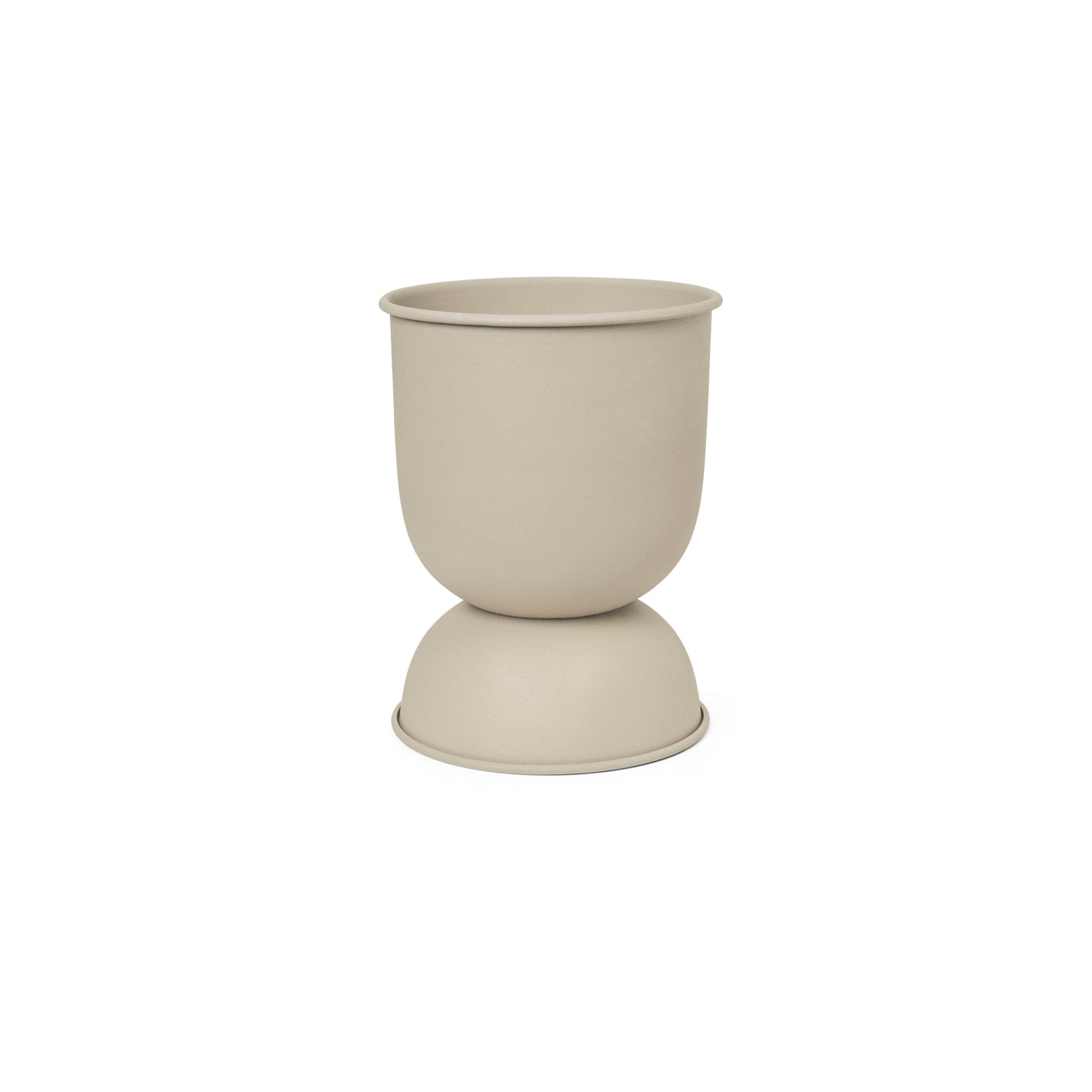 Hourglass pot beige
