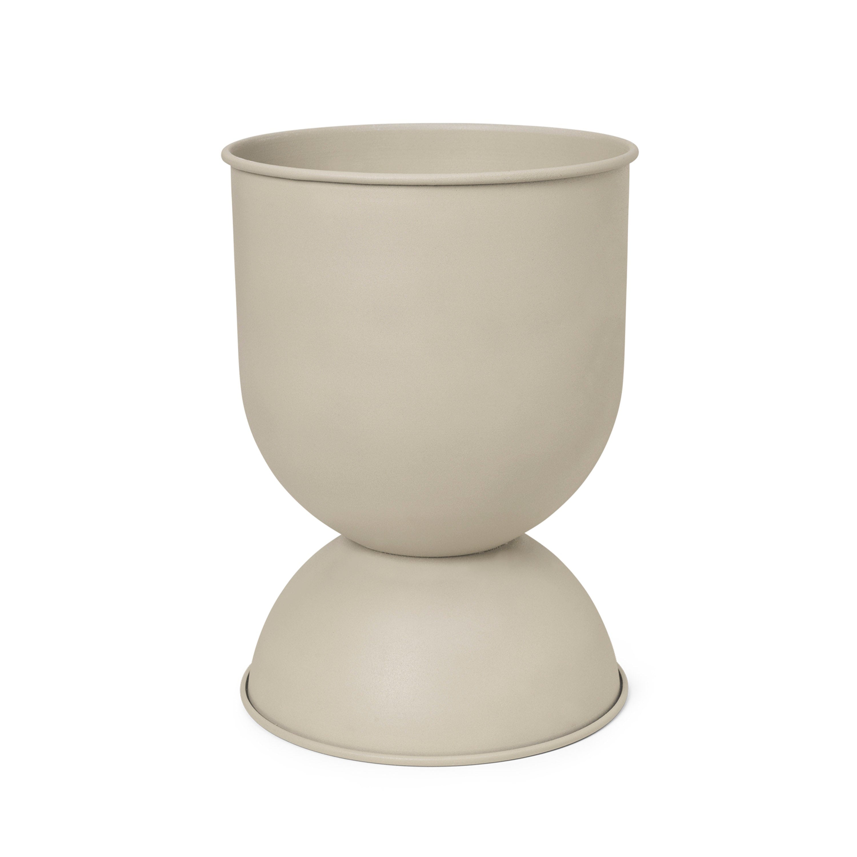 Hourglass pot beige