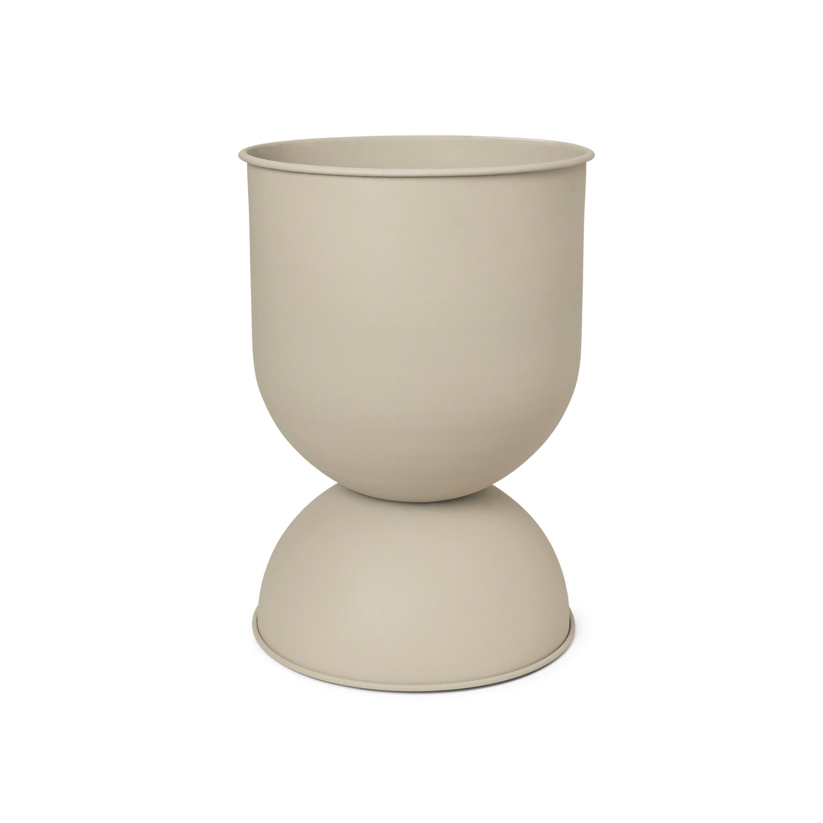 Hourglass pot beige