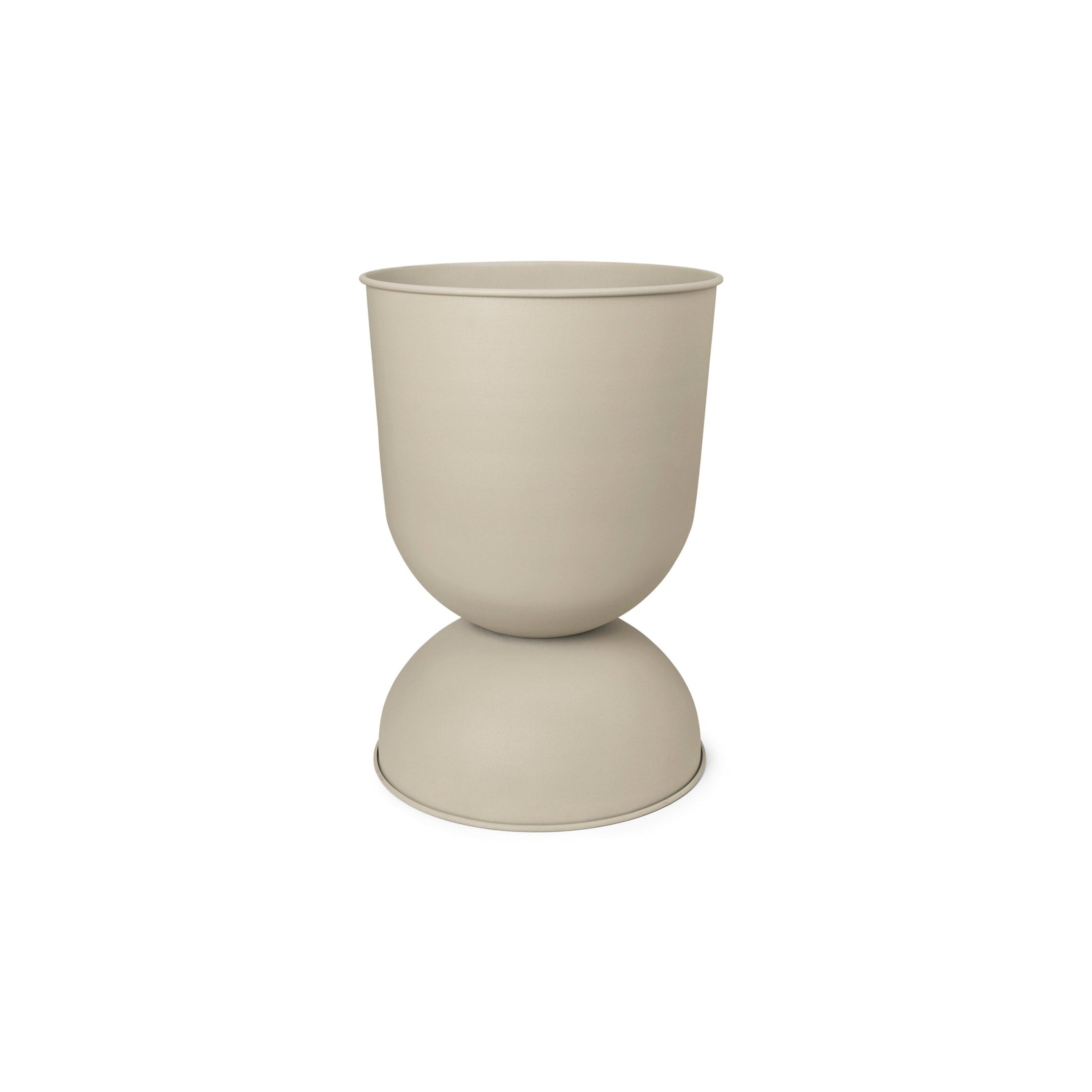 Hourglass pot beige