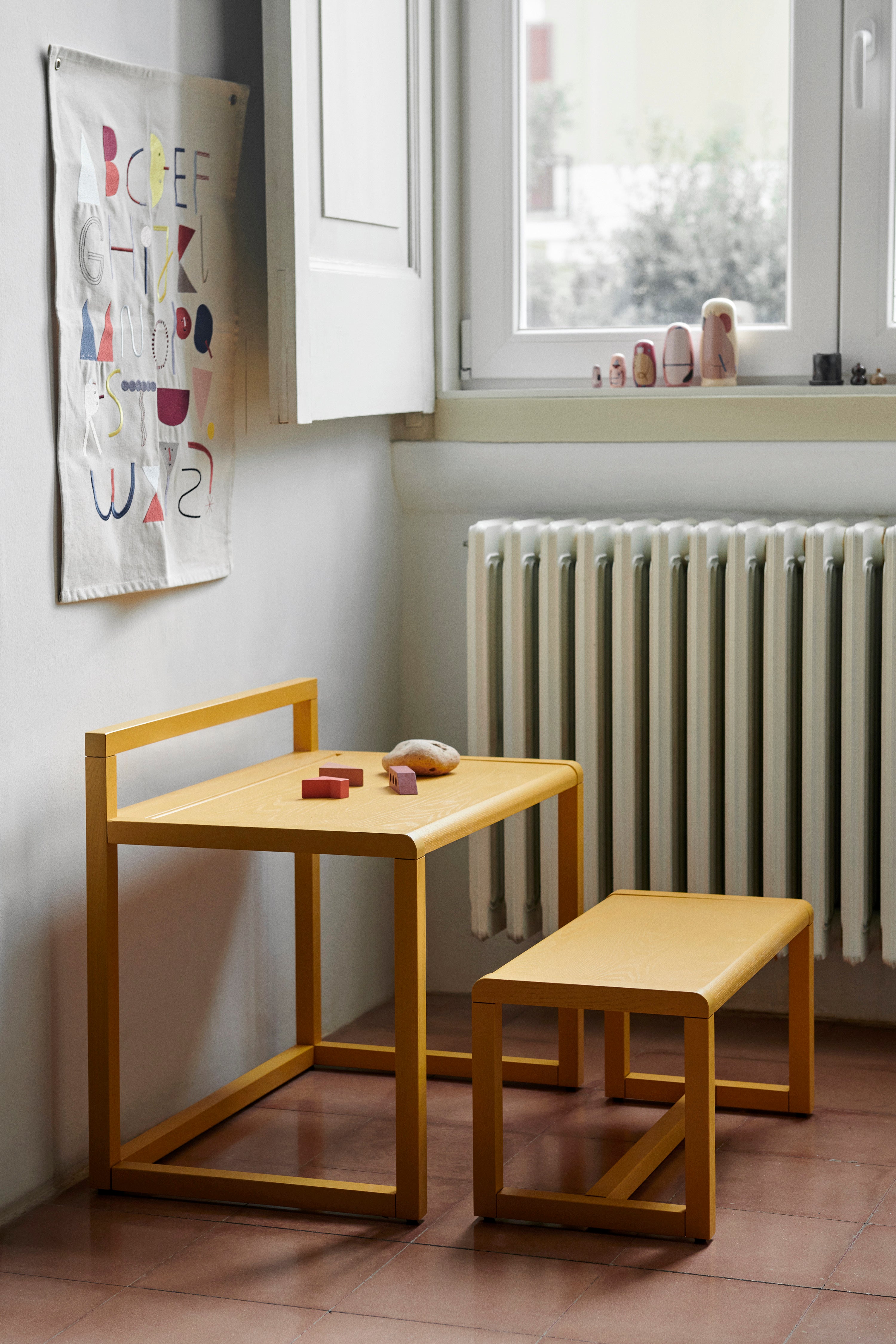 LITTLE ARCHITECT Kinderschreibtisch gelb 