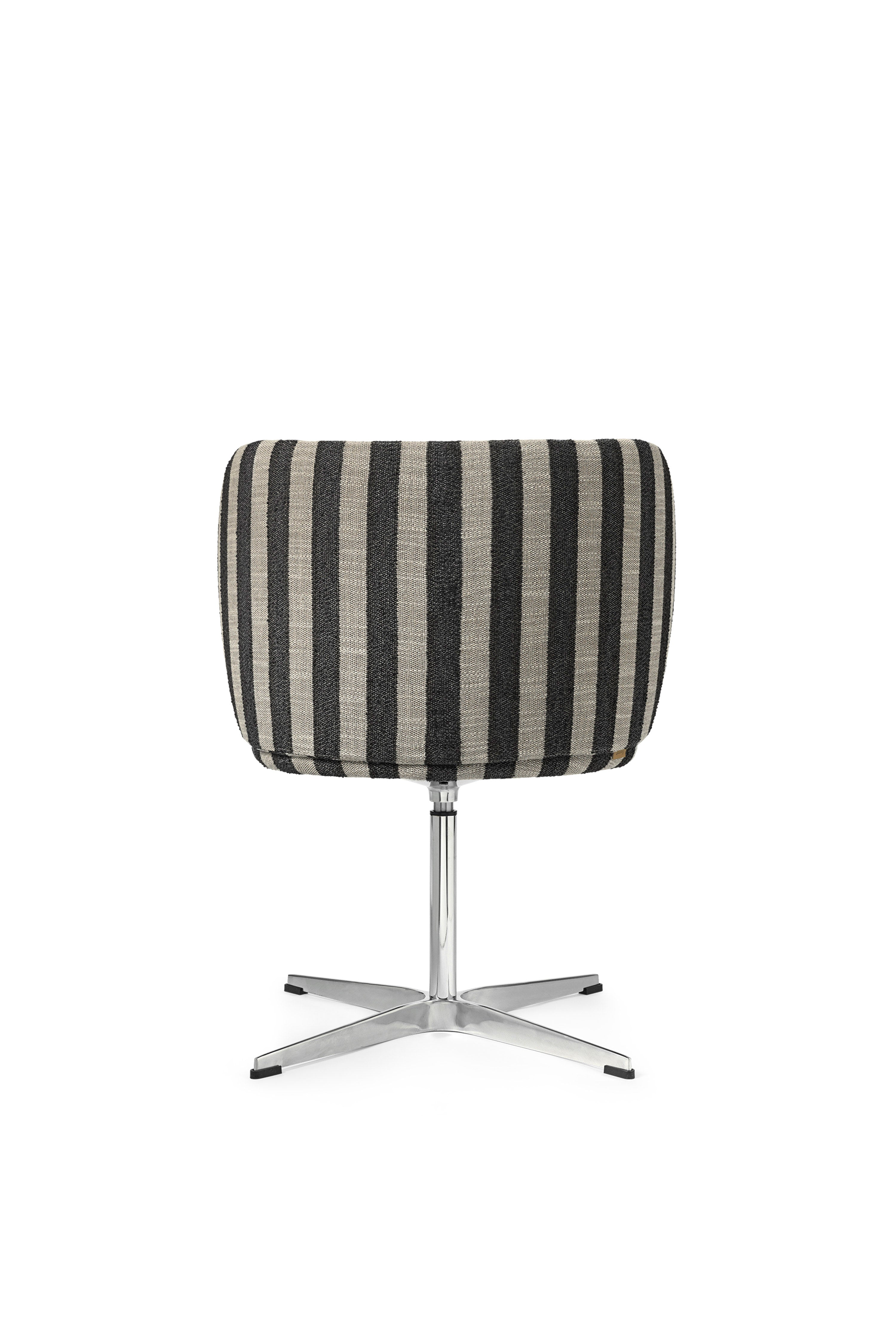 Rotary chair with Rico Louisiana Black and White armrests