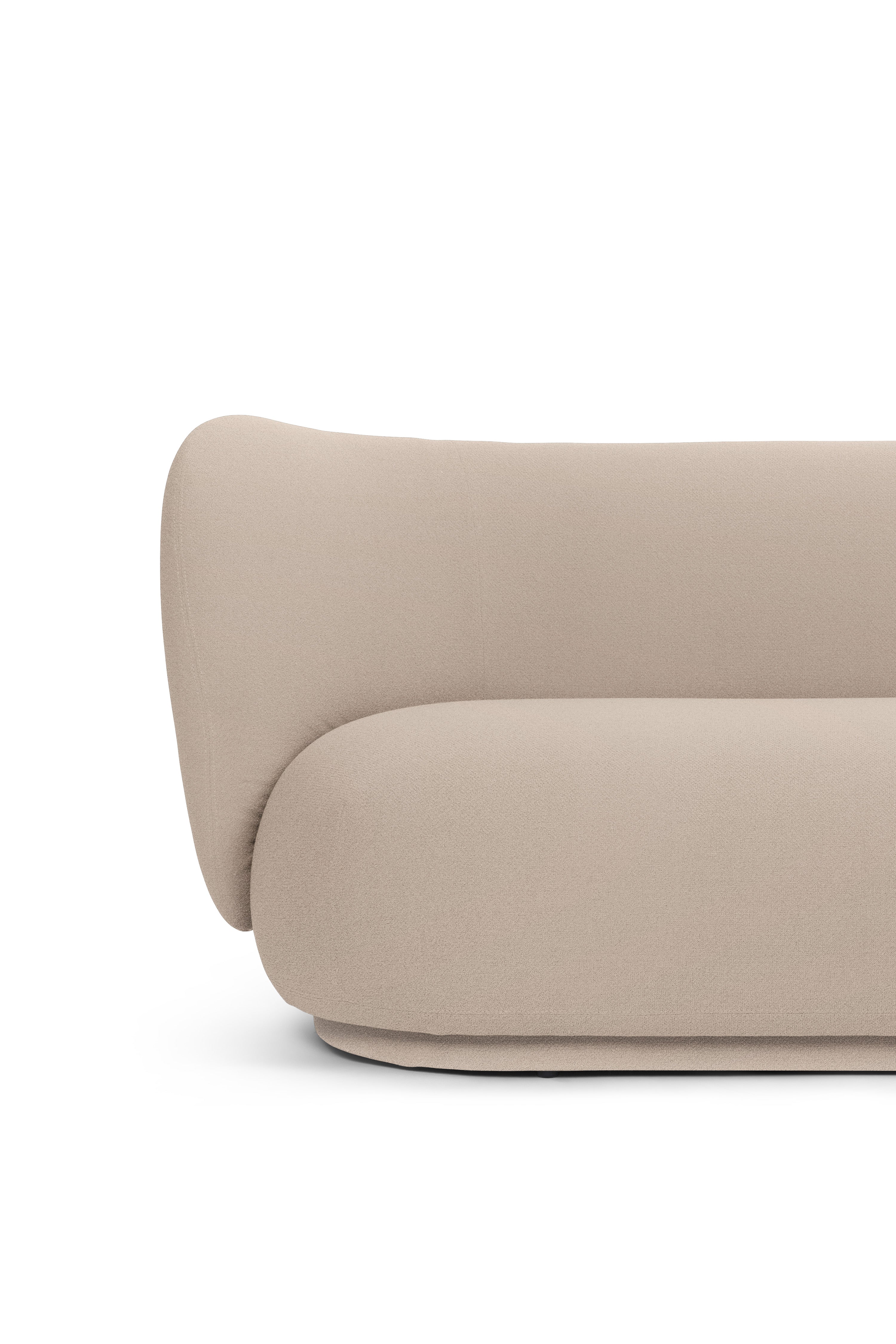 Rico grain 2-person sofa beige