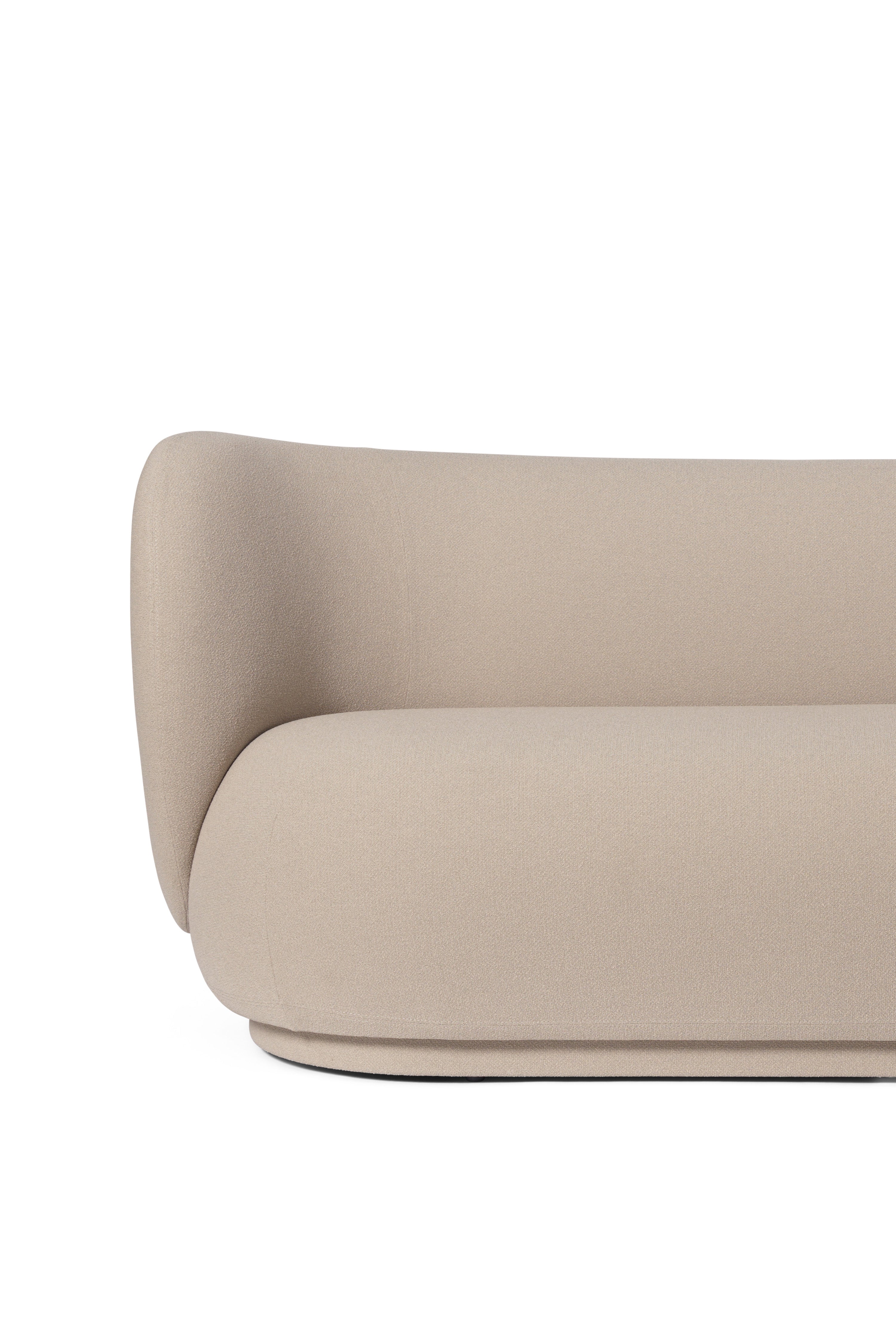 Rico upholstered 3-person sofa