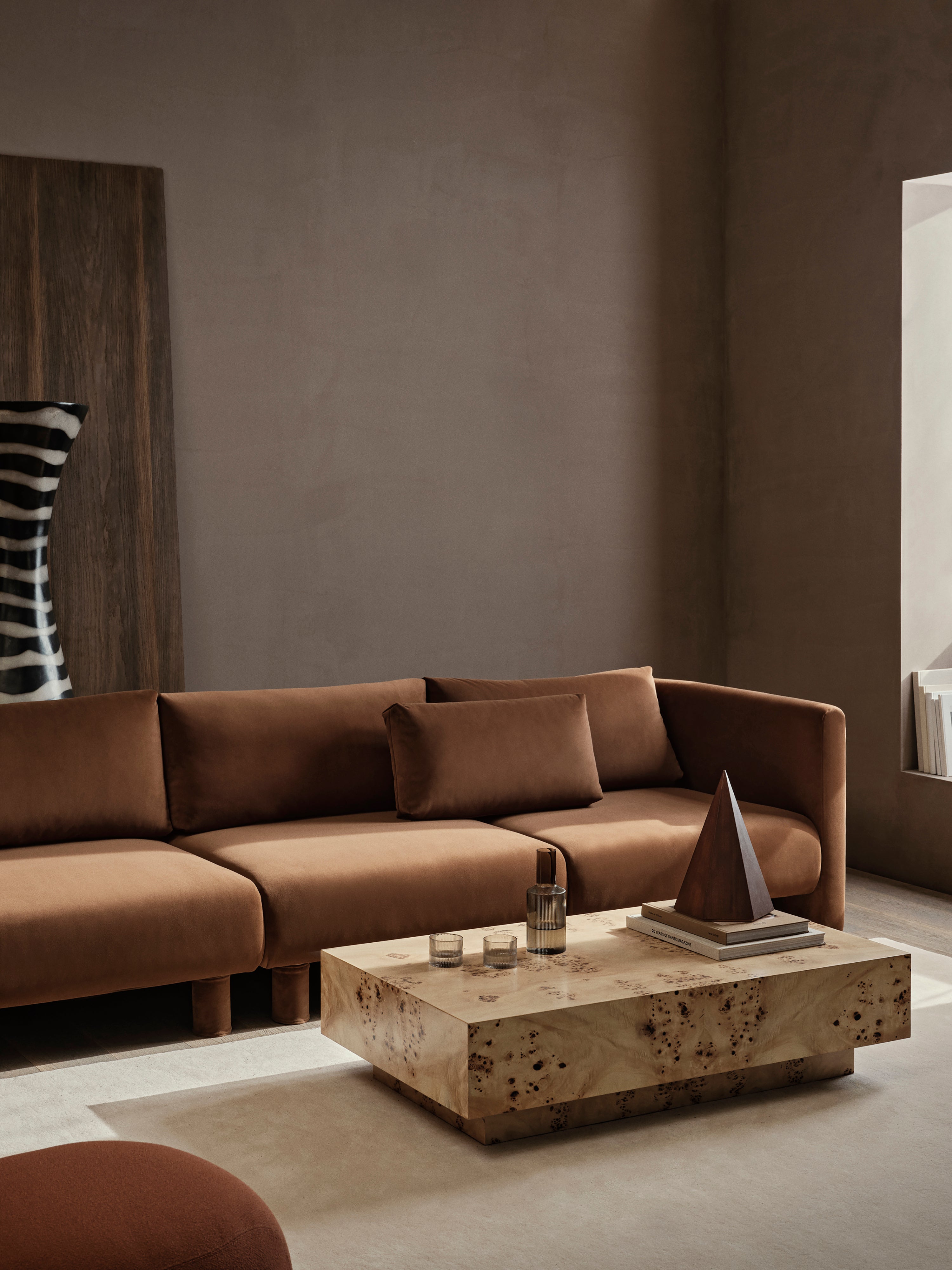 Dase modular sofa - Right -handed element Cotton Linen Beige