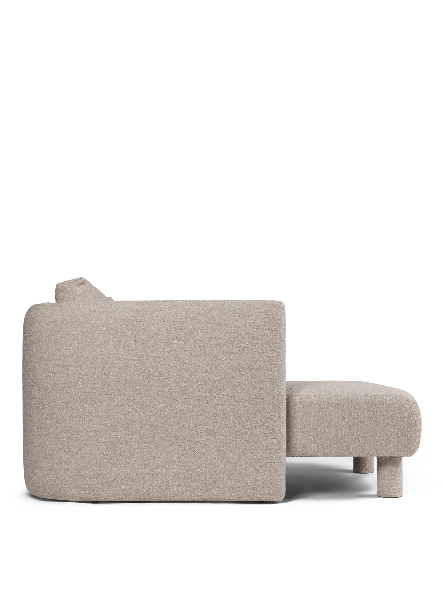 Dase modular sofa - left -handed soft bouclé beige