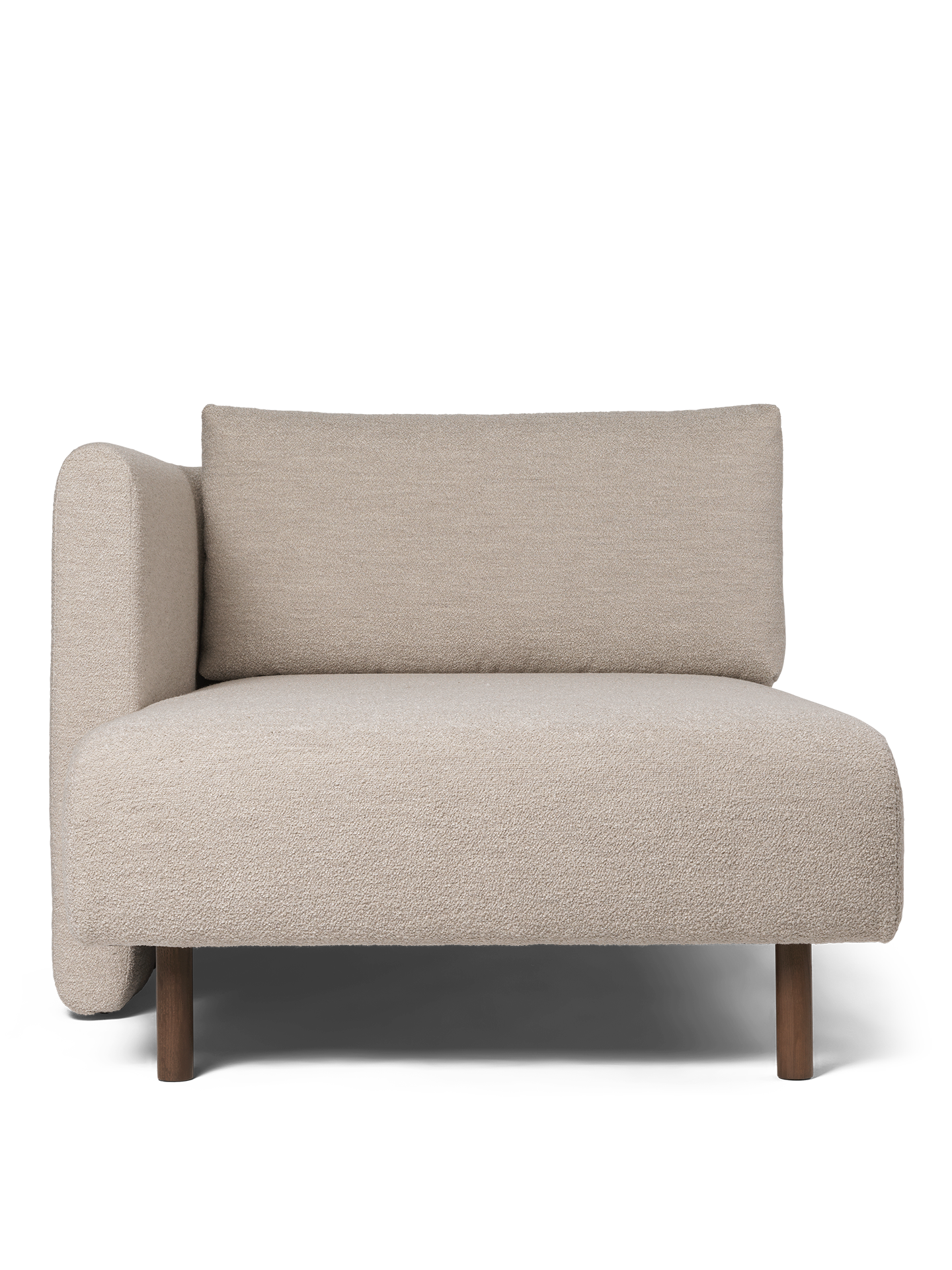 Dase modular sofa - left -handed soft bouclé beige