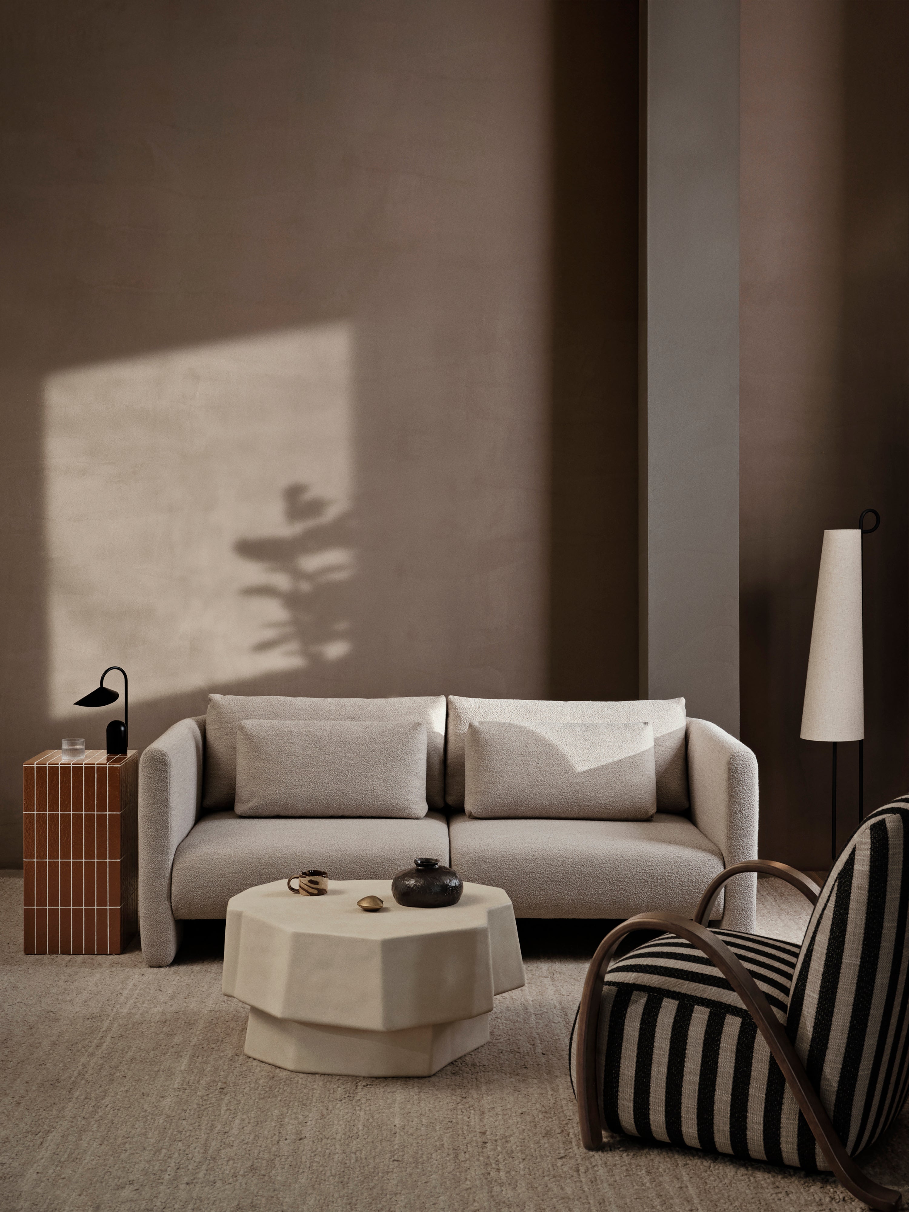 Dase modular sofa - Right -handed element Cotton Linen Beige