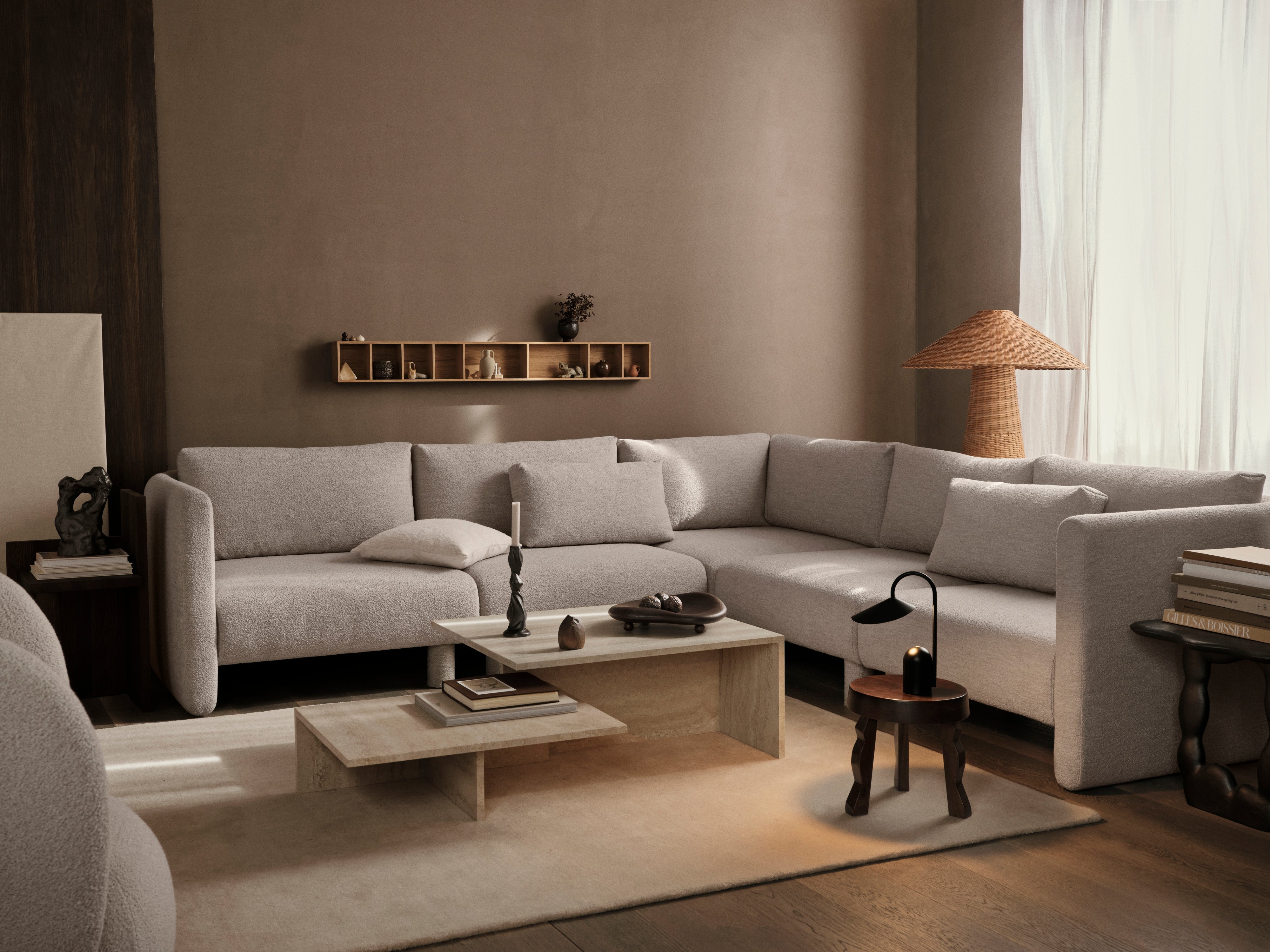 Dase modular sofa - left -hand element upholstered