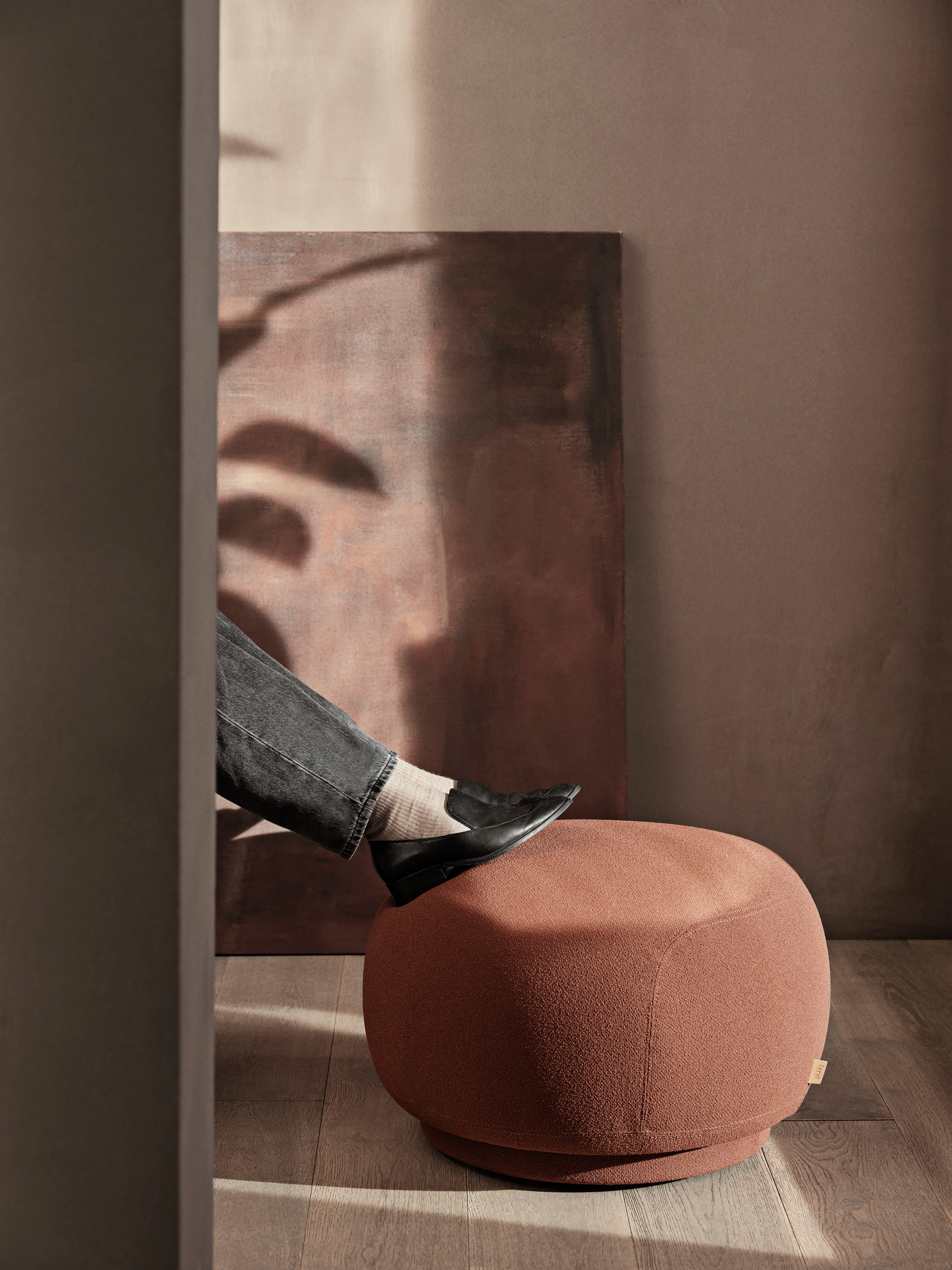 Pouf rico chocolate grain