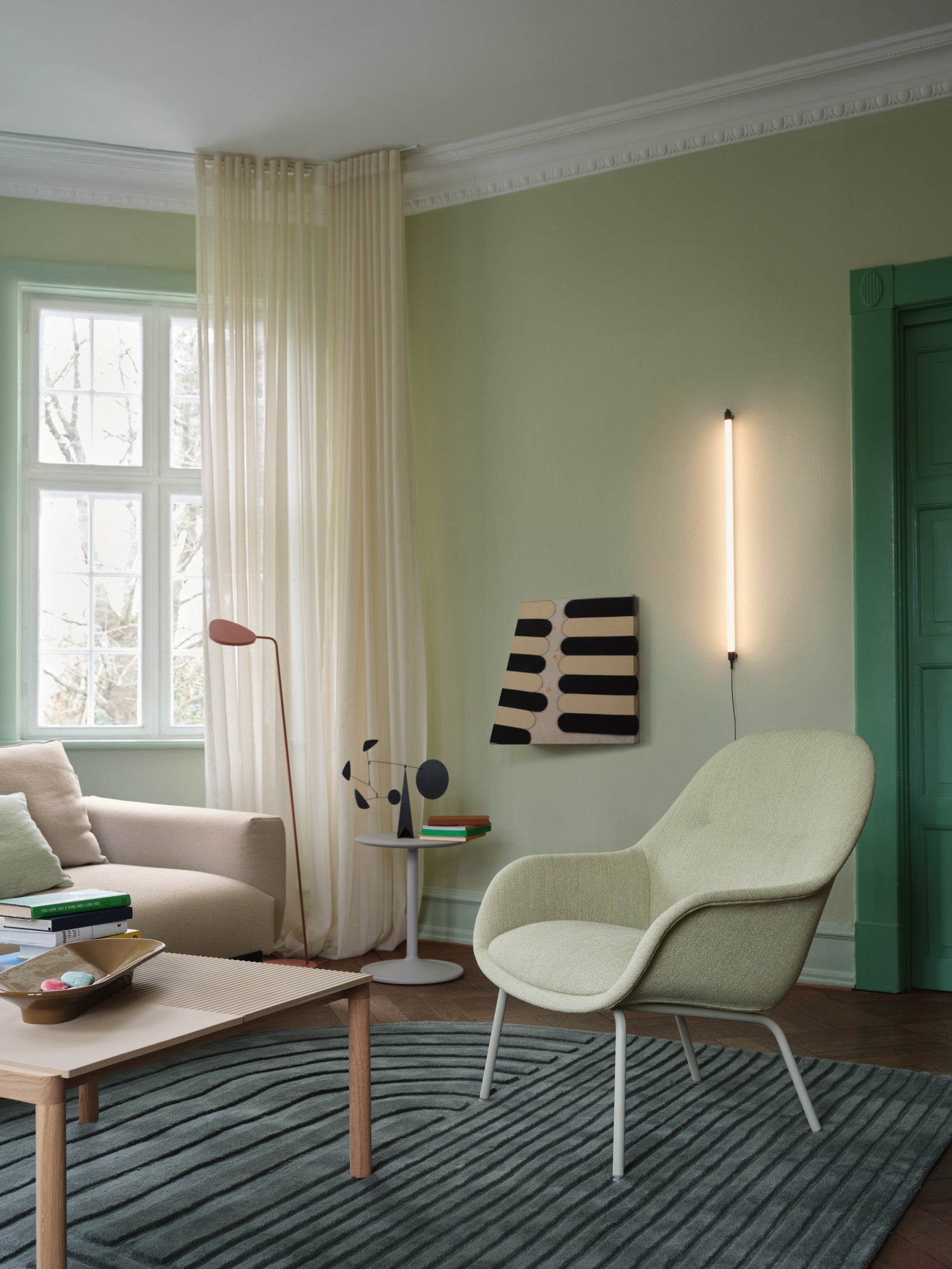 LEAF floor lamp terracotta