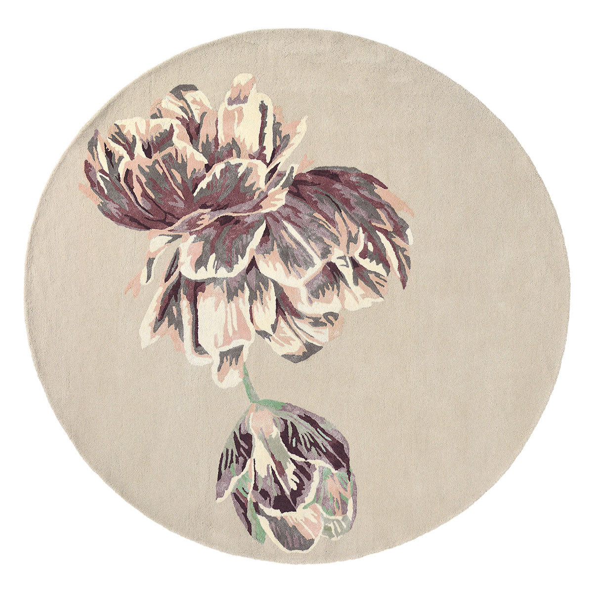 Round rug Tranquility beige