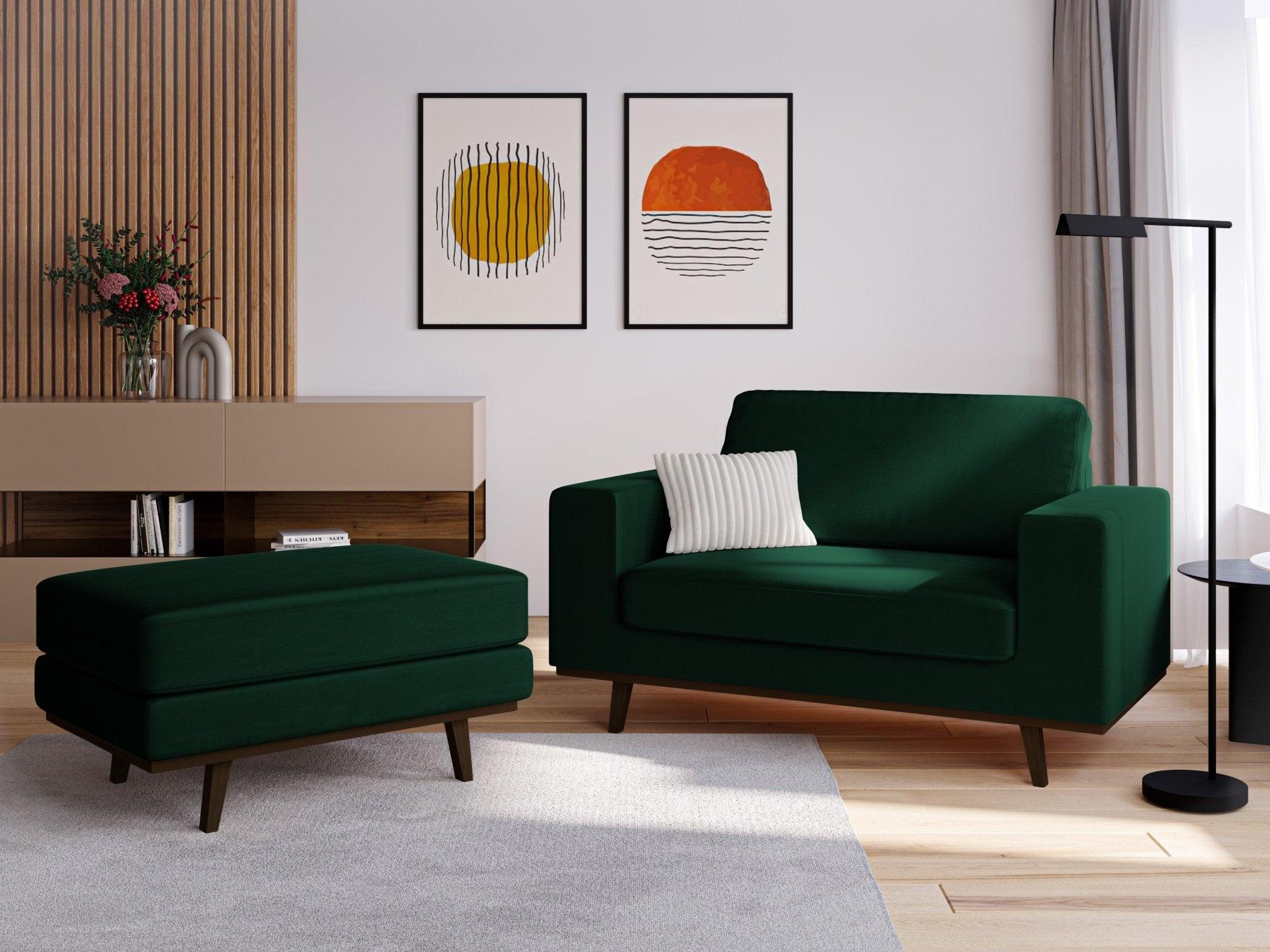 Fotel aksamitny HEBE butelkowa zieleń Mazzini Sofas    Eye on Design