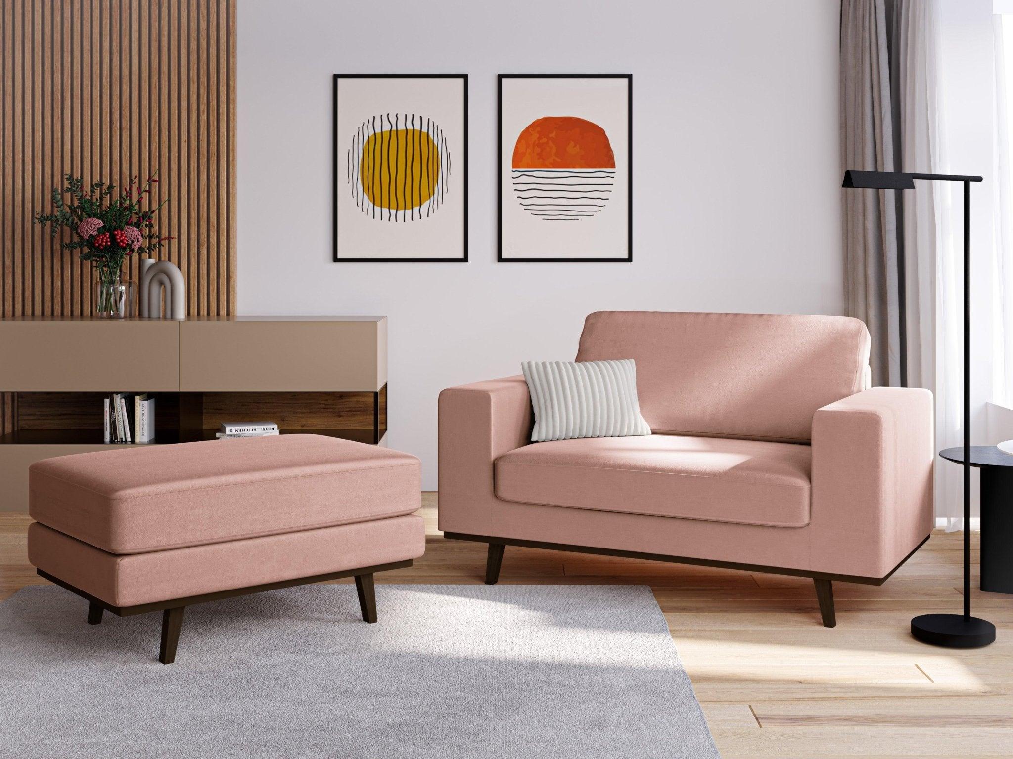 Fotel aksamitny HEBE różowy Mazzini Sofas    Eye on Design