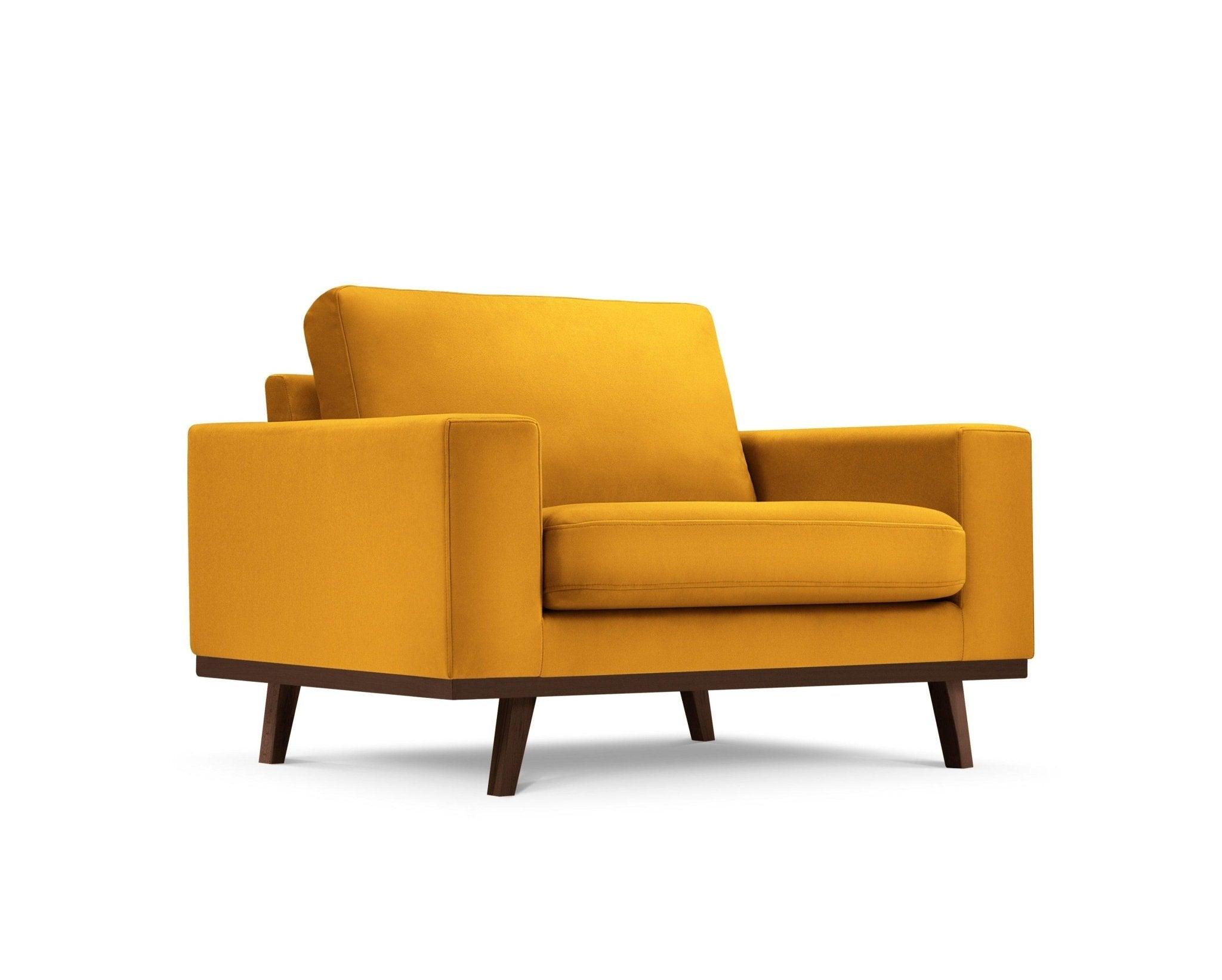 Fotel aksamitny HEBE żółty Mazzini Sofas    Eye on Design