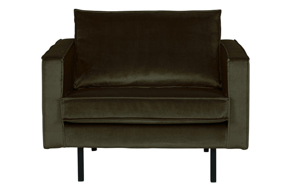 Fotel aksamitny RODEO ciemnozielony Be Pure    Eye on Design