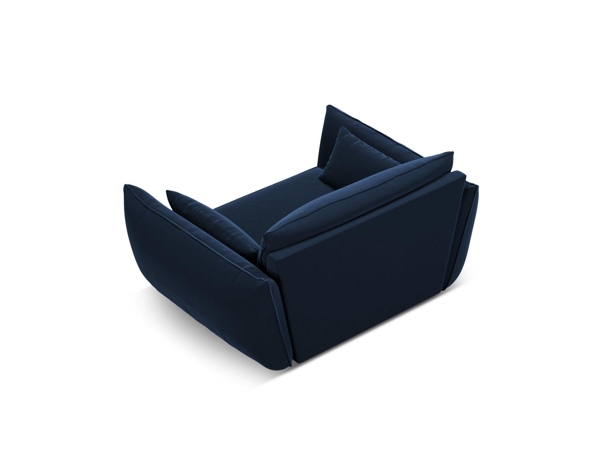 Fotel aksamitny VANDA granatowy Mazzini Sofas    Eye on Design