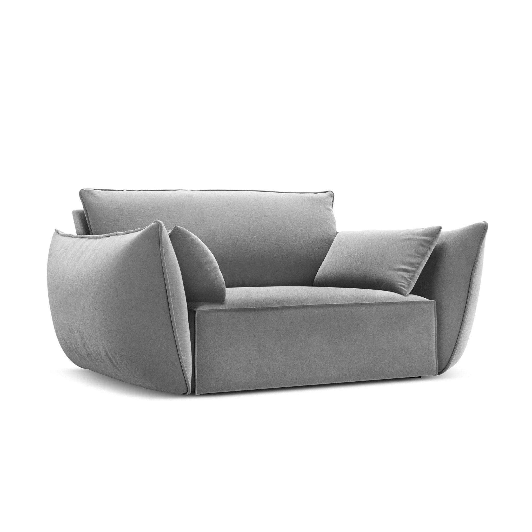 Fotel aksamitny VANDA szary Mazzini Sofas    Eye on Design