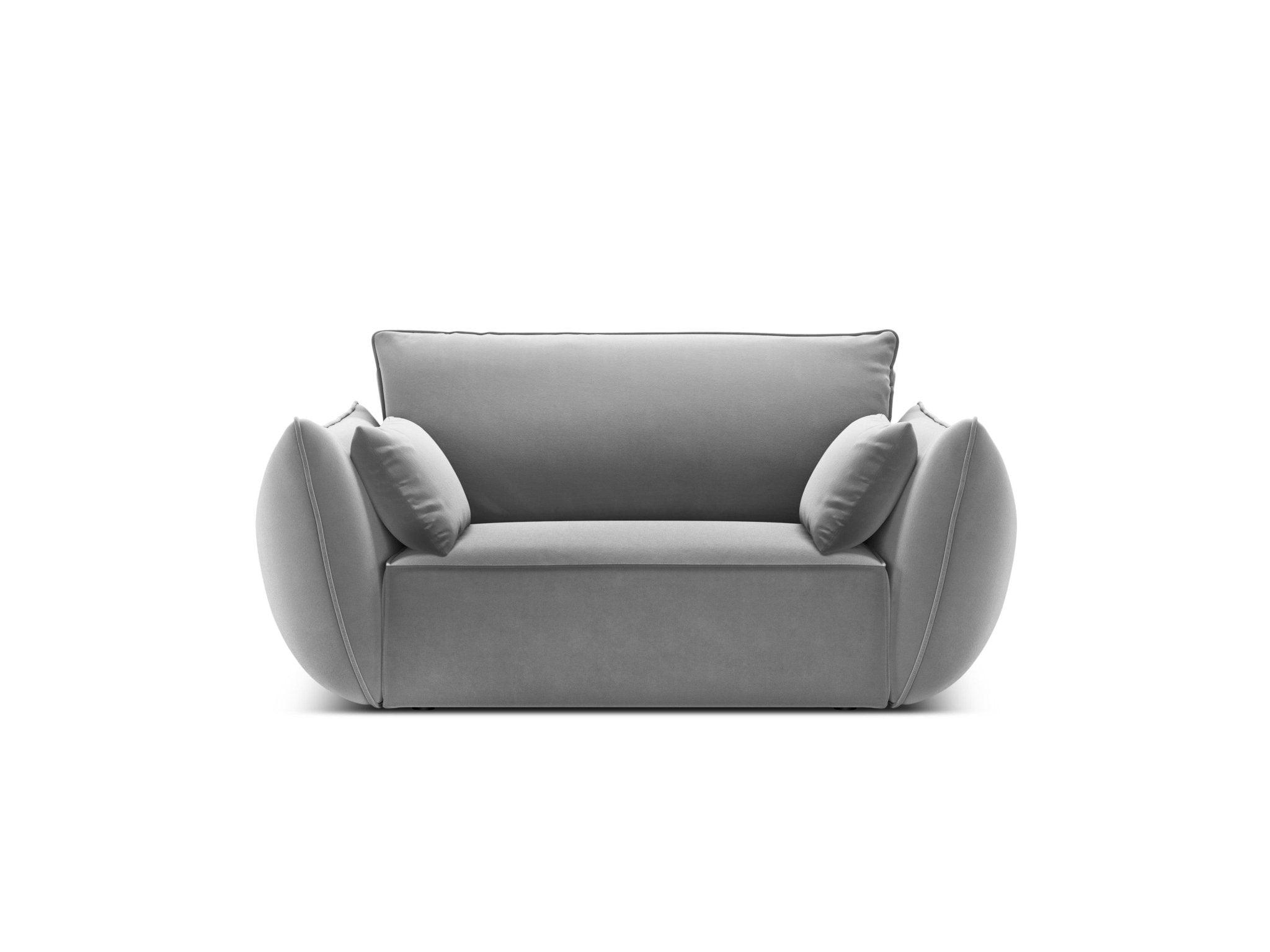 Fotel aksamitny VANDA szary Mazzini Sofas    Eye on Design