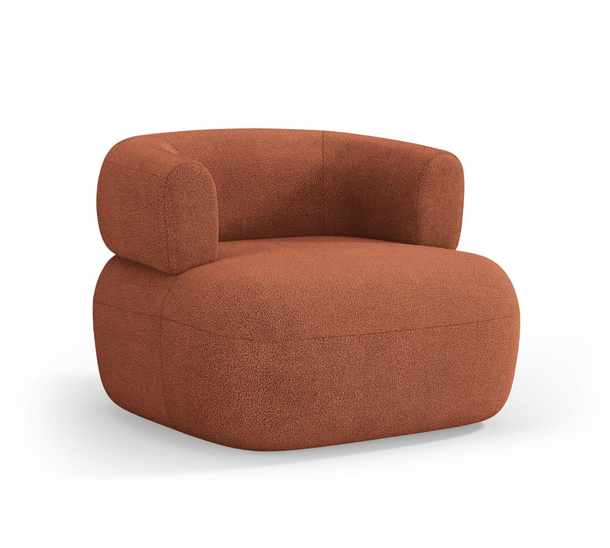 Fotel ALDRIN ceglany boucle Windsor & Co    Eye on Design