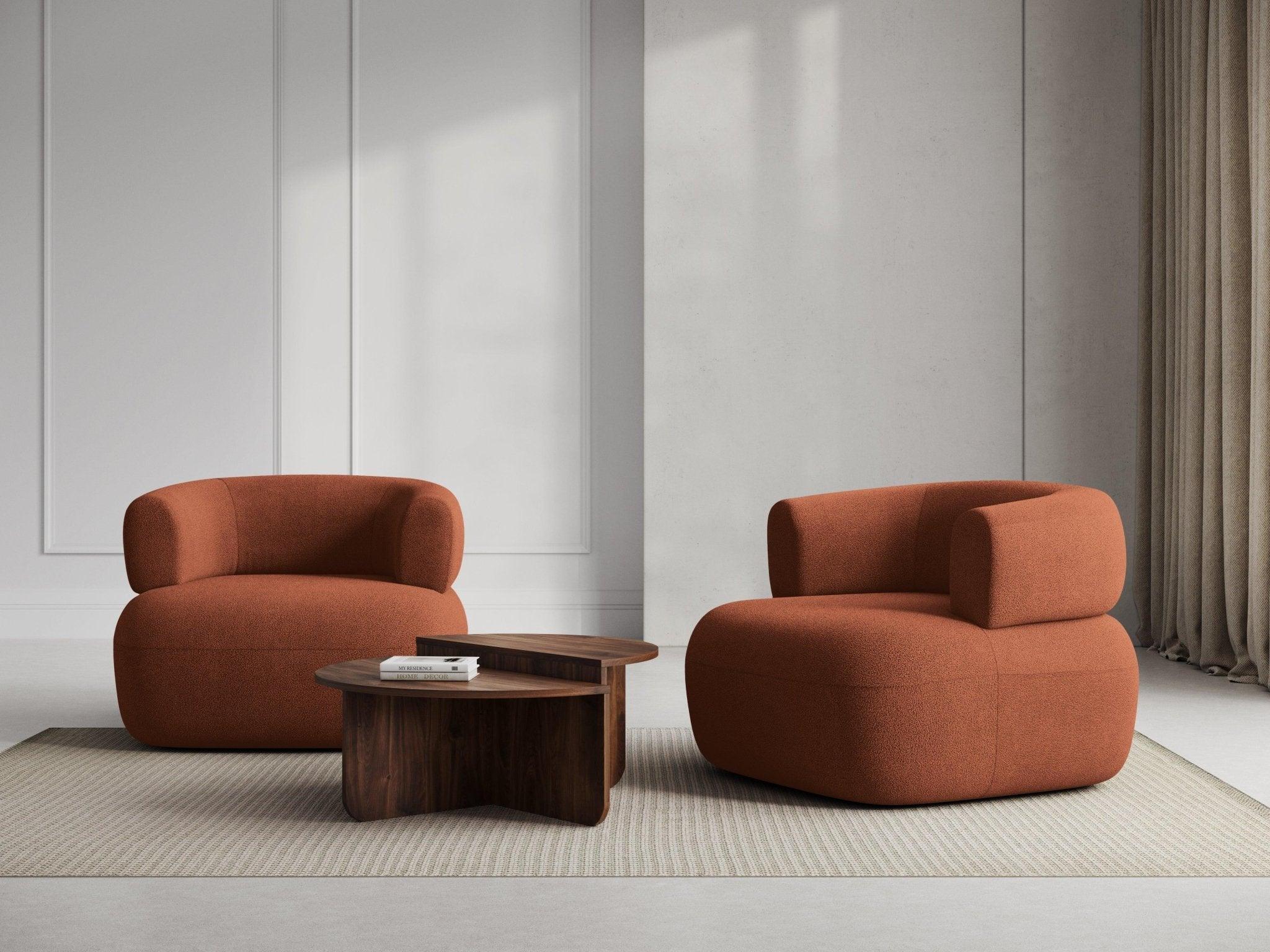 Fotel ALDRIN ceglany boucle Windsor & Co    Eye on Design