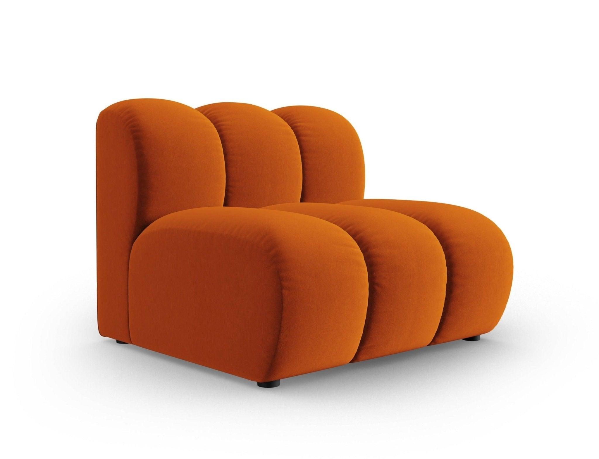 Fotel / moduł aksamitny SKYLER ceglany Interieurs 86    Eye on Design