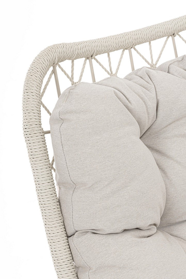 EMERY Light Beige Swivel Outdoor Armchair