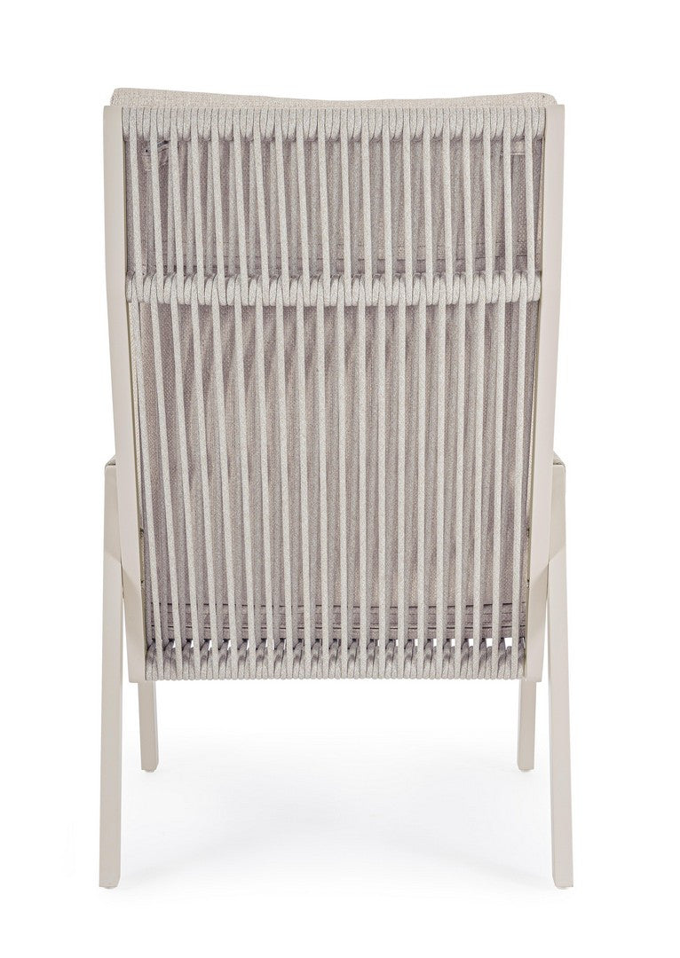 EMERY outdoor armchair in beige-gray