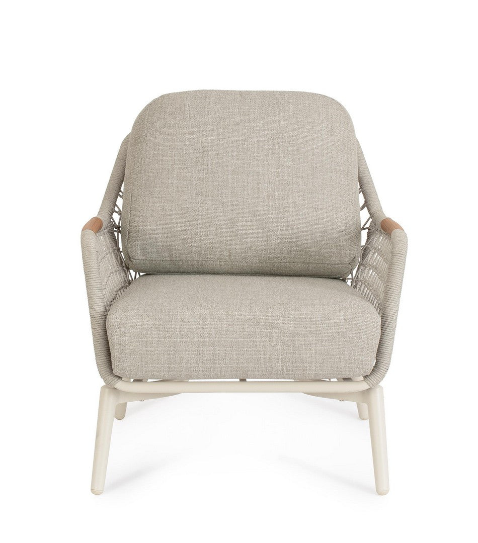 EULERO beige outdoor armchair