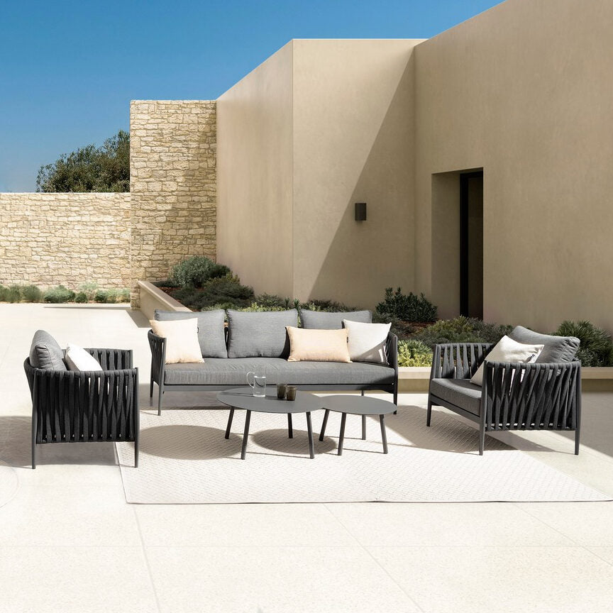 Outdoor armchair JACINTA in anthracite