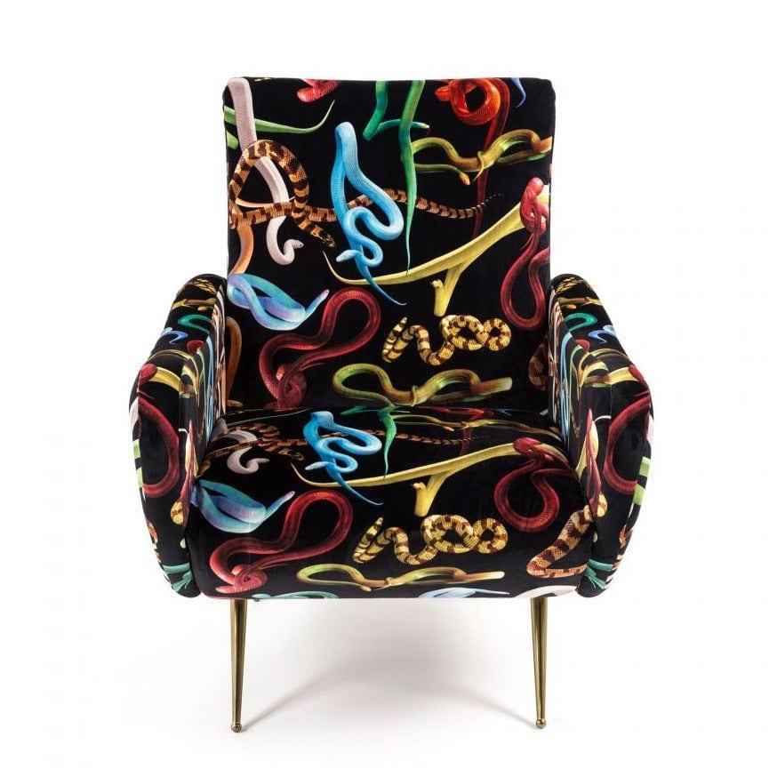 Fotel SNAKES czarny Seletti    Eye on Design