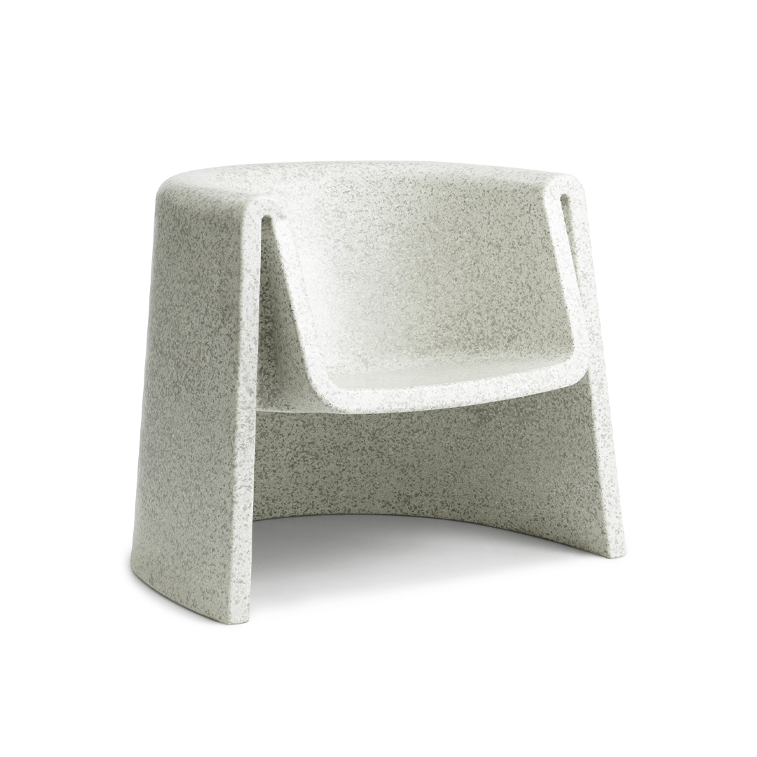 White bit armchair