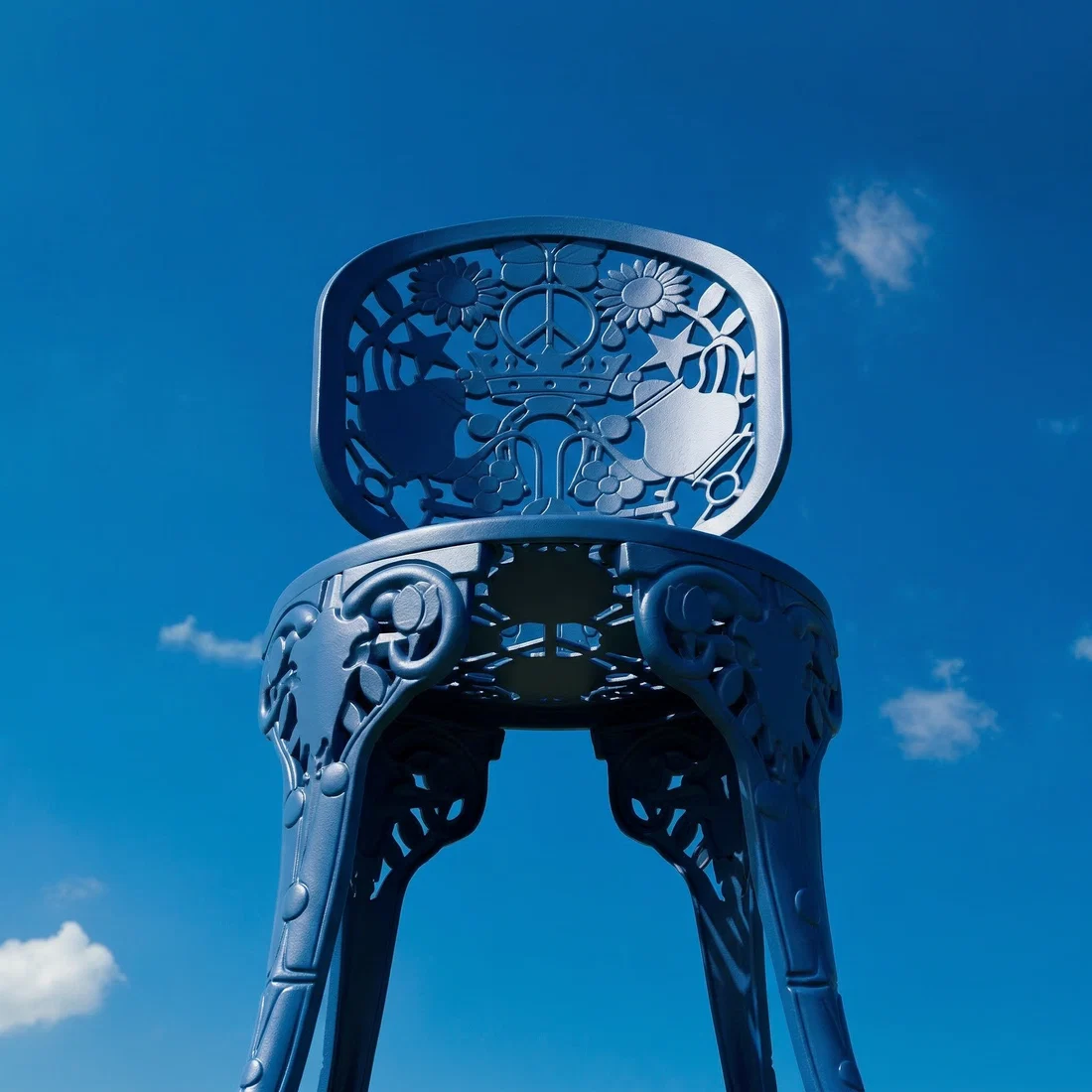 Industry garden chair blue