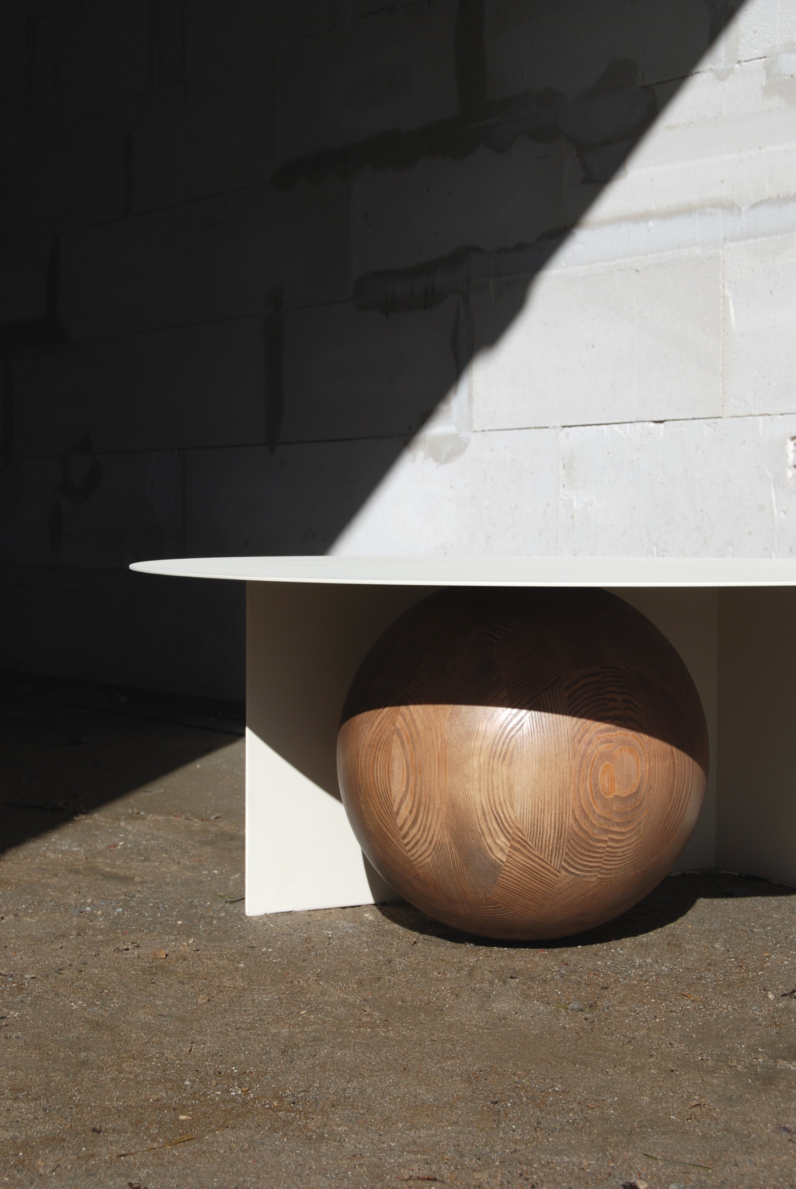 FUKU Coffee Table in Steel and Wood