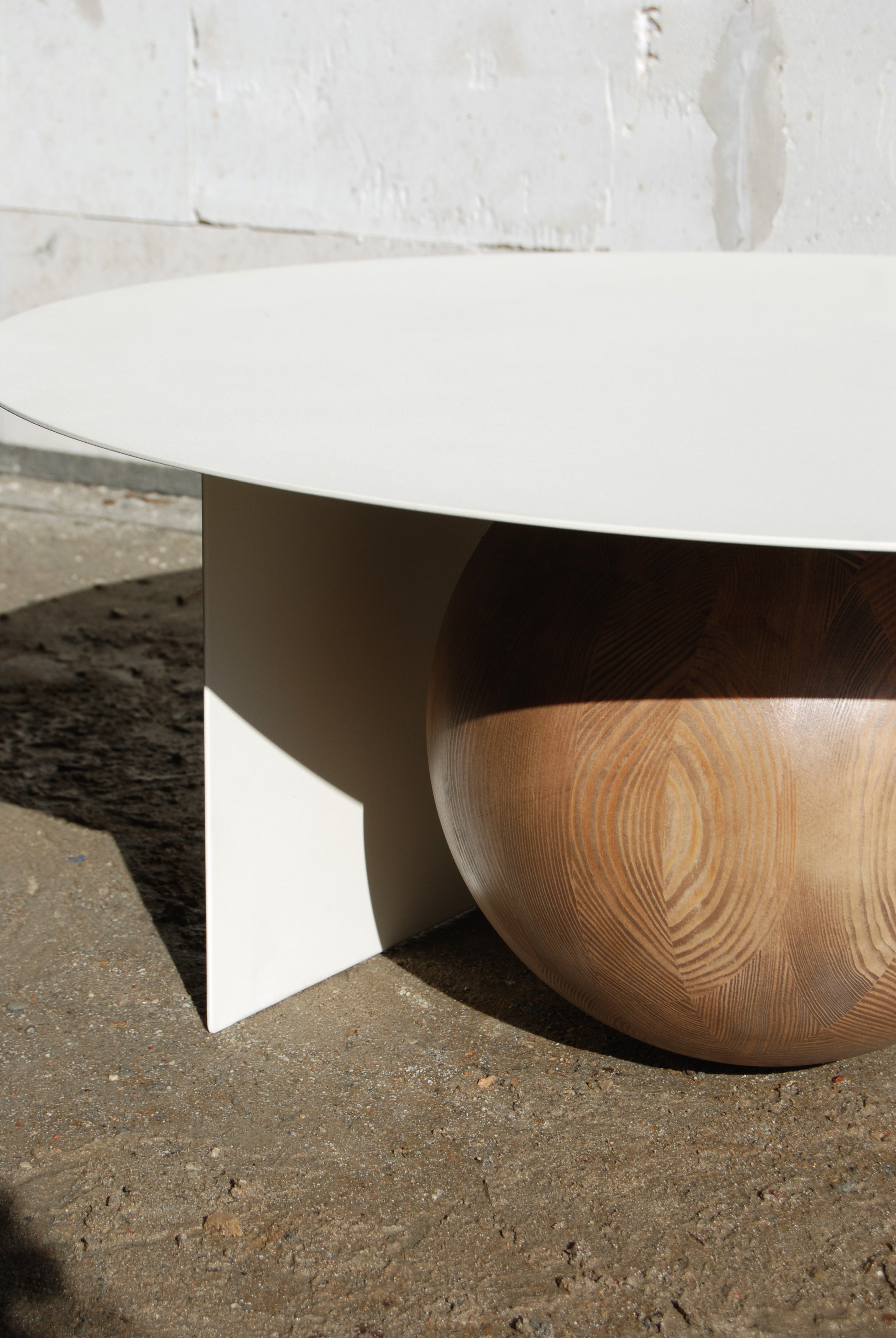 FUKU Coffee Table in Steel and Wood