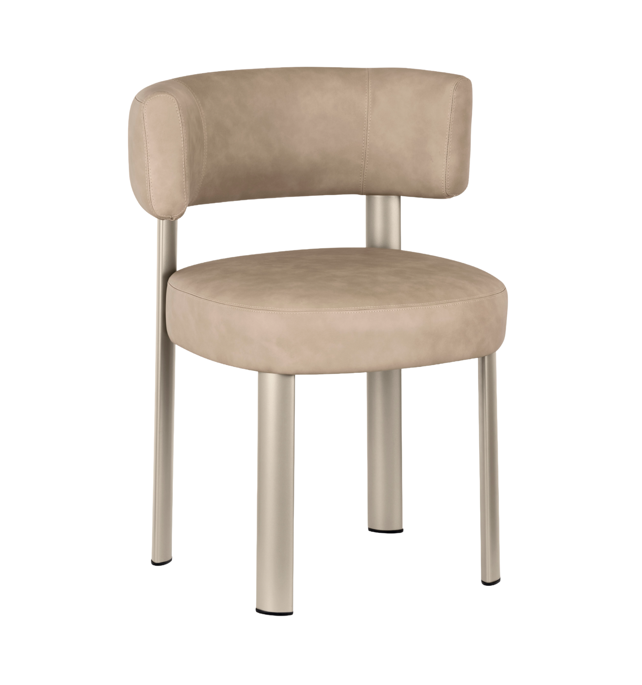 GLEN upholstered chair with beige base