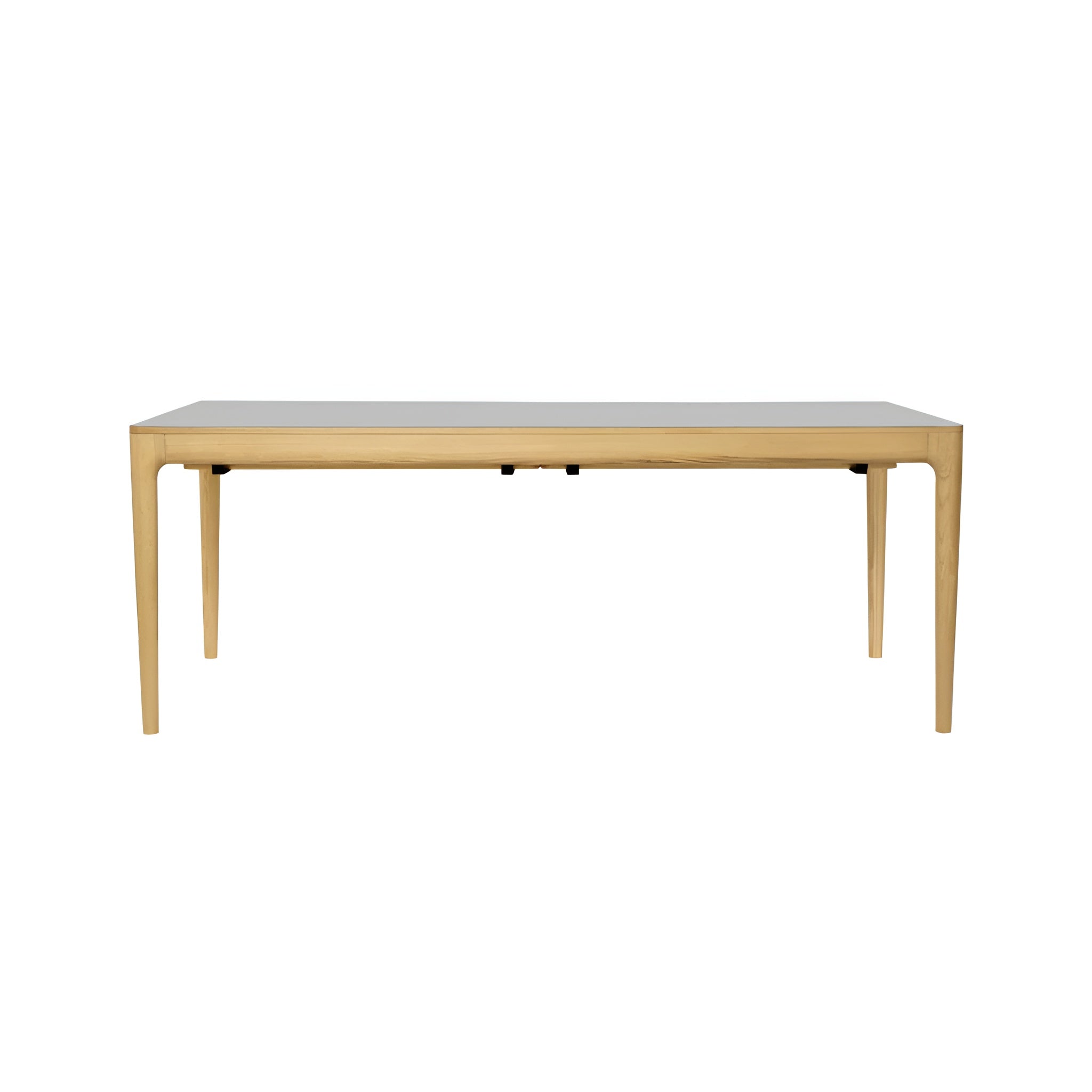 HEART'N'SOUL extendable table gray with oak base